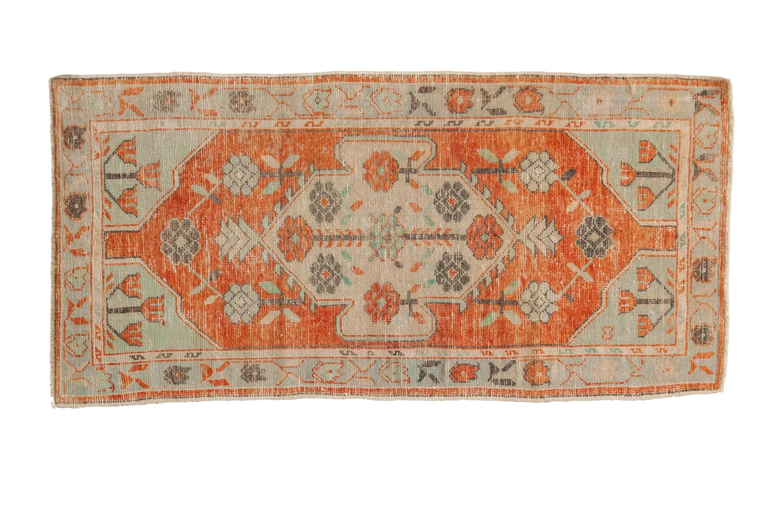 2.5x5 Vintage Distressed Oushak Rug Runner