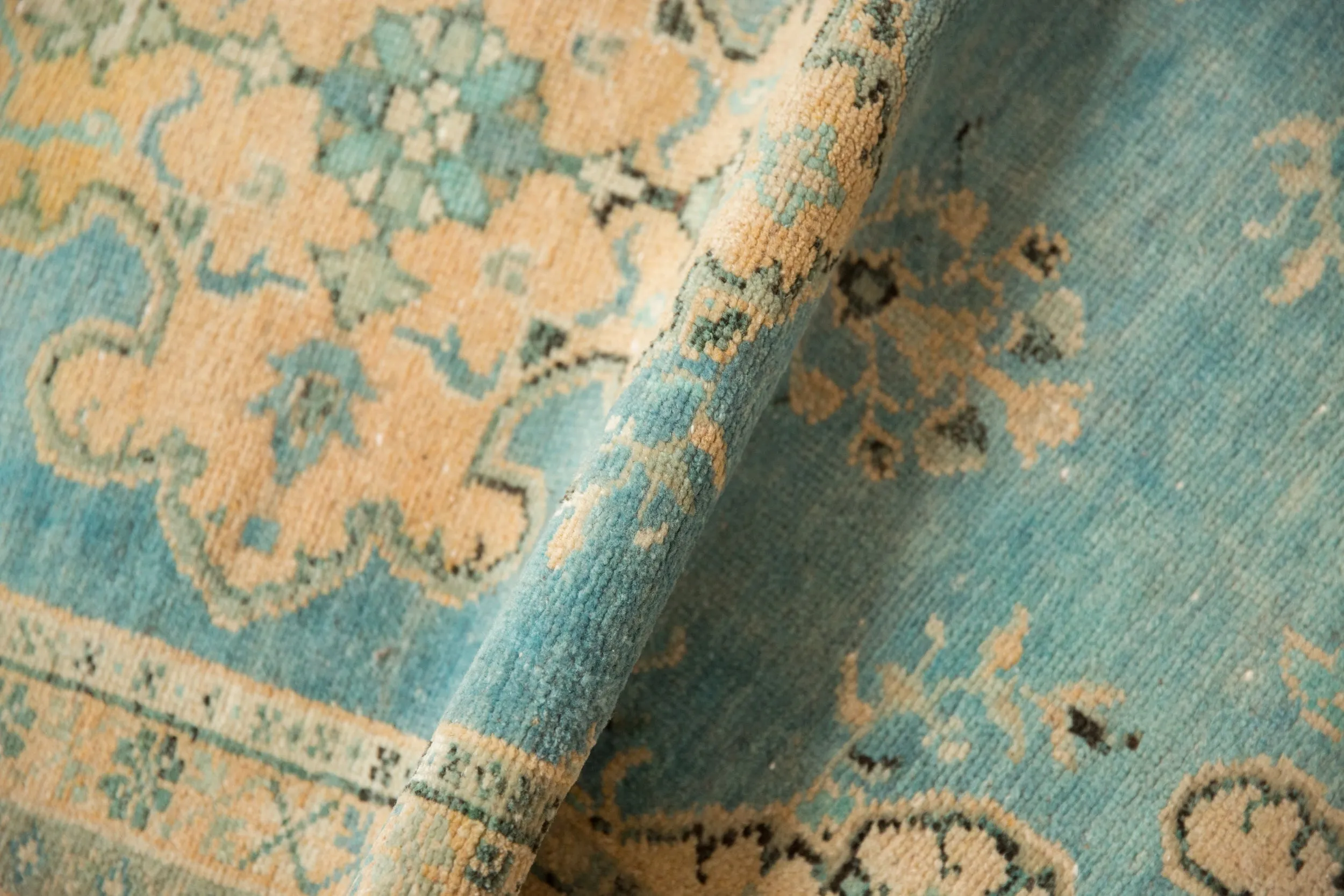 2.5x5 Vintage Distressed Oushak Rug Runner