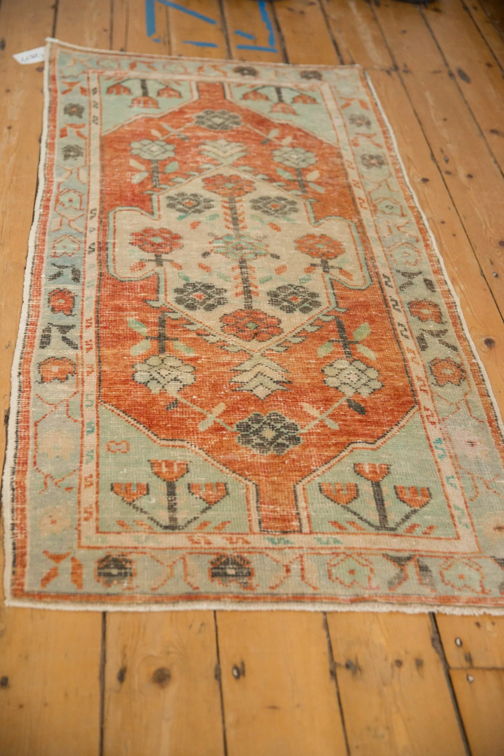2.5x5 Vintage Distressed Oushak Rug Runner
