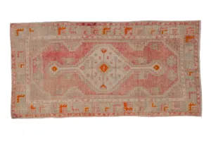 2.5x5 Vintage Distressed Oushak Rug Runner