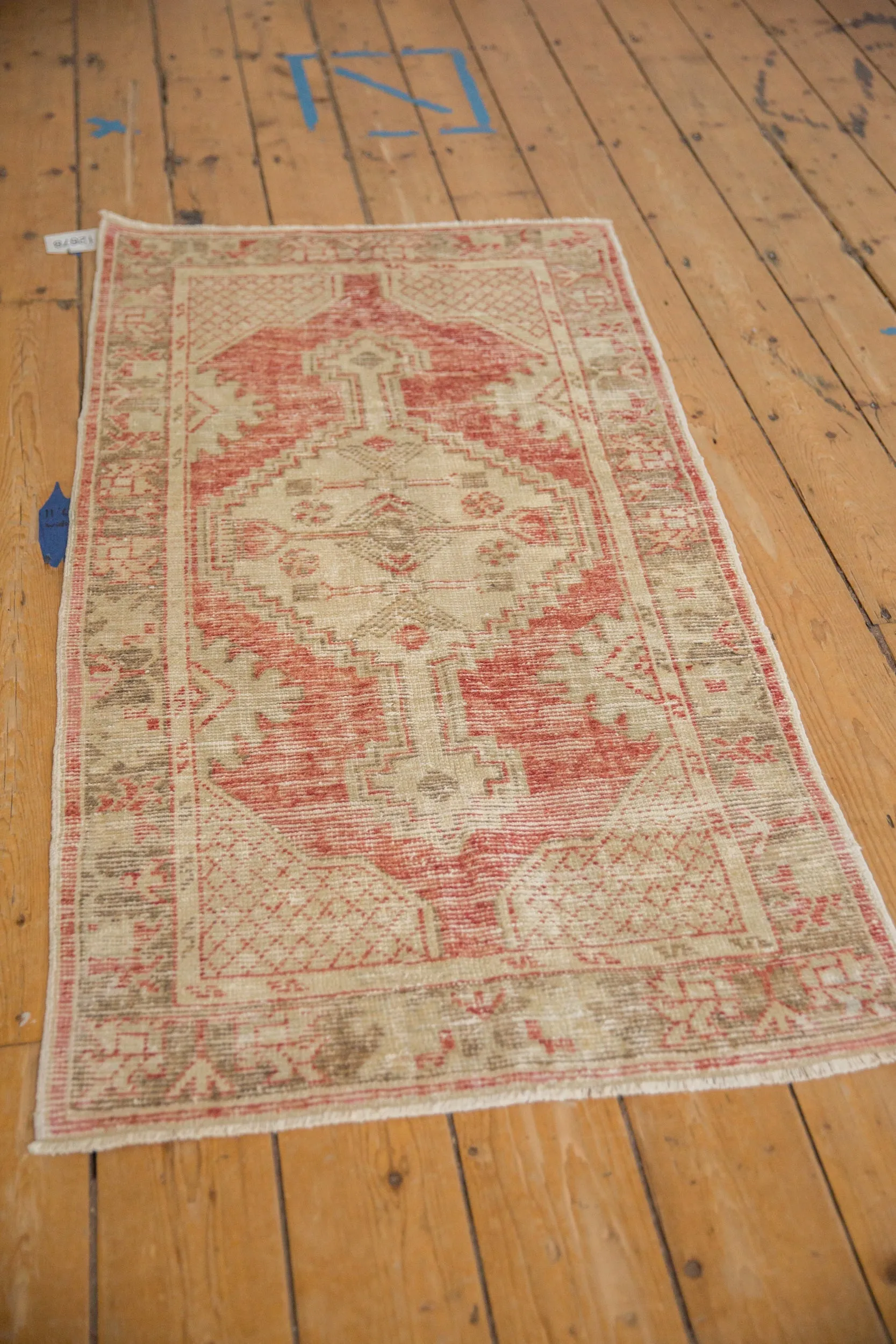 2.5x5 Vintage Distressed Oushak Rug Runner
