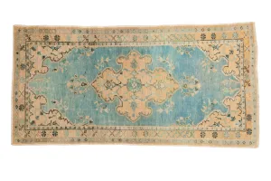 2.5x5 Vintage Distressed Oushak Rug Runner