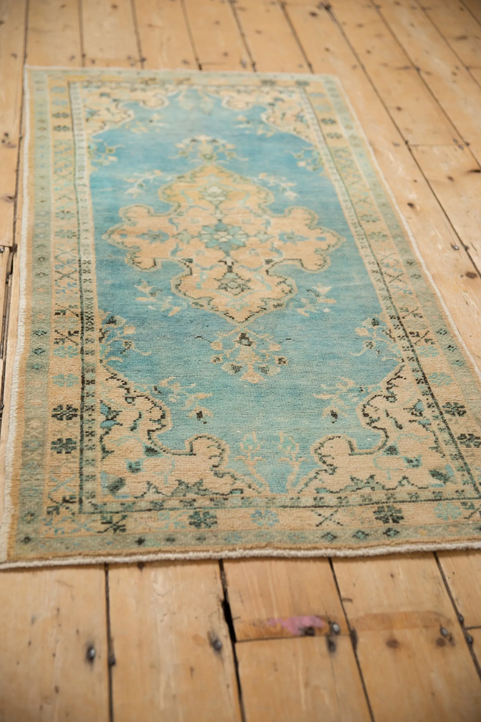 2.5x5 Vintage Distressed Oushak Rug Runner