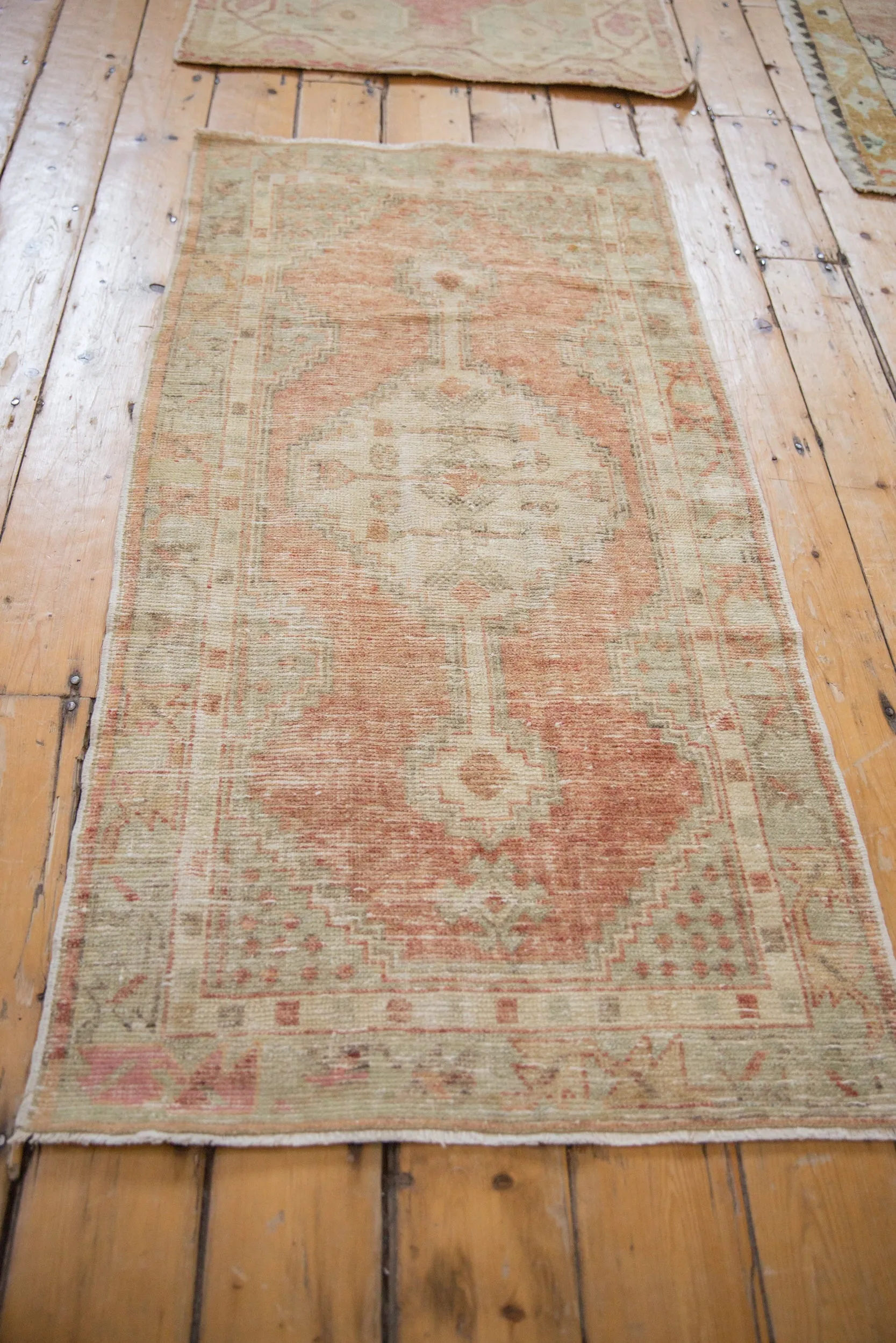 2.5x5 Vintage Distressed Oushak Rug Runner