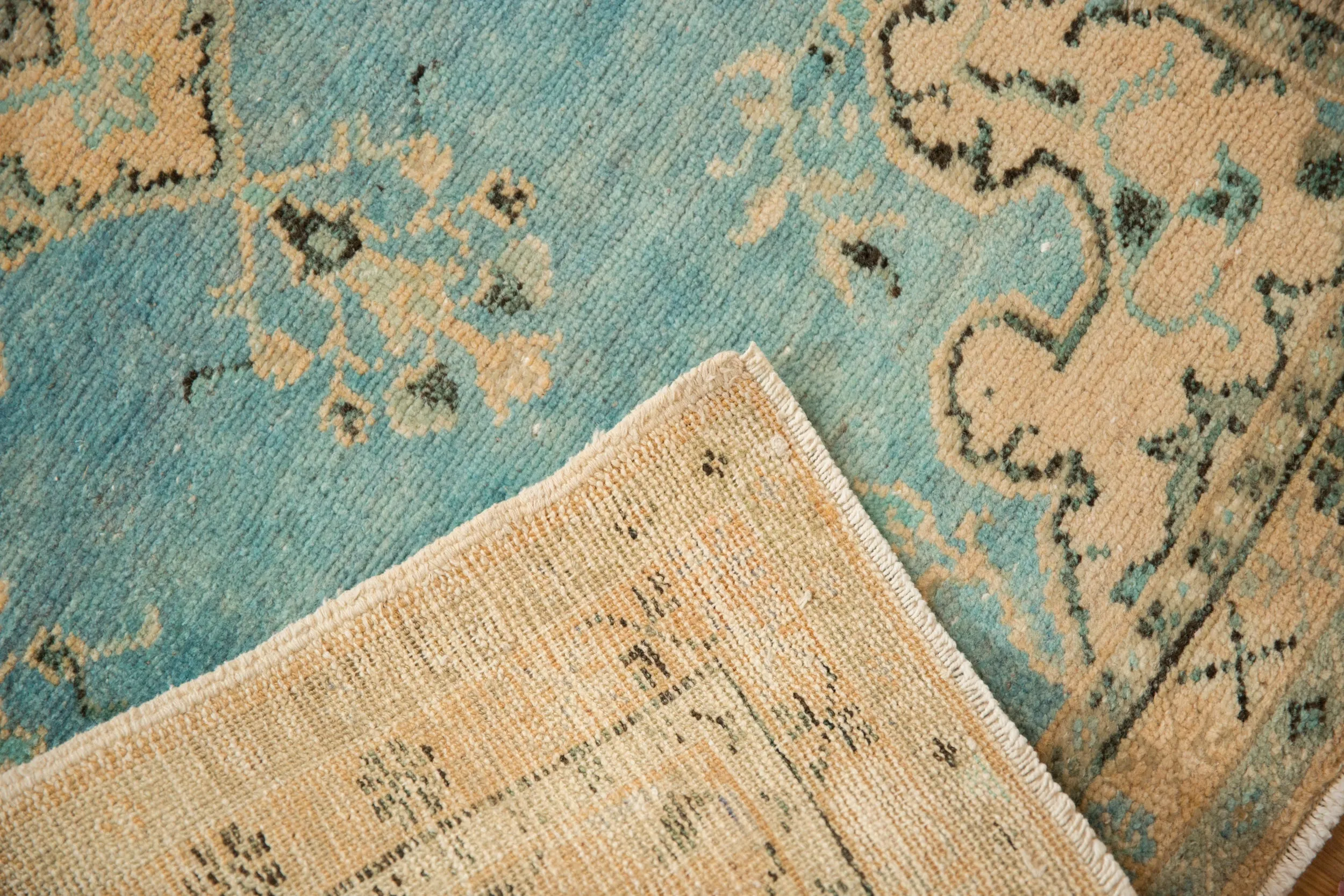 2.5x5 Vintage Distressed Oushak Rug Runner