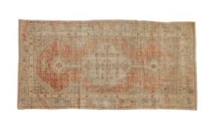 2.5x5 Vintage Distressed Oushak Rug Runner