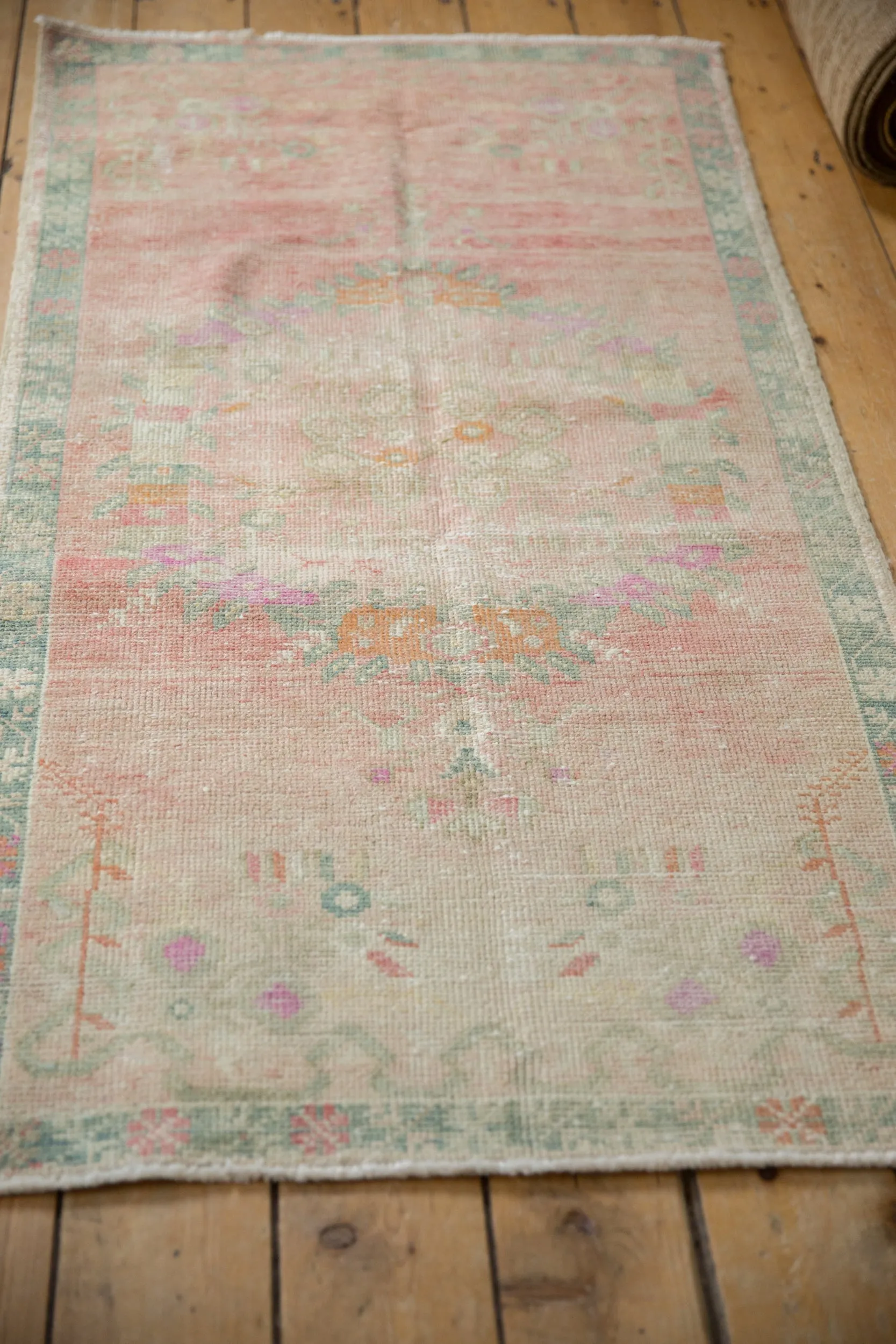 2.5x5.5 Vintage Distressed Oushak Rug Runner