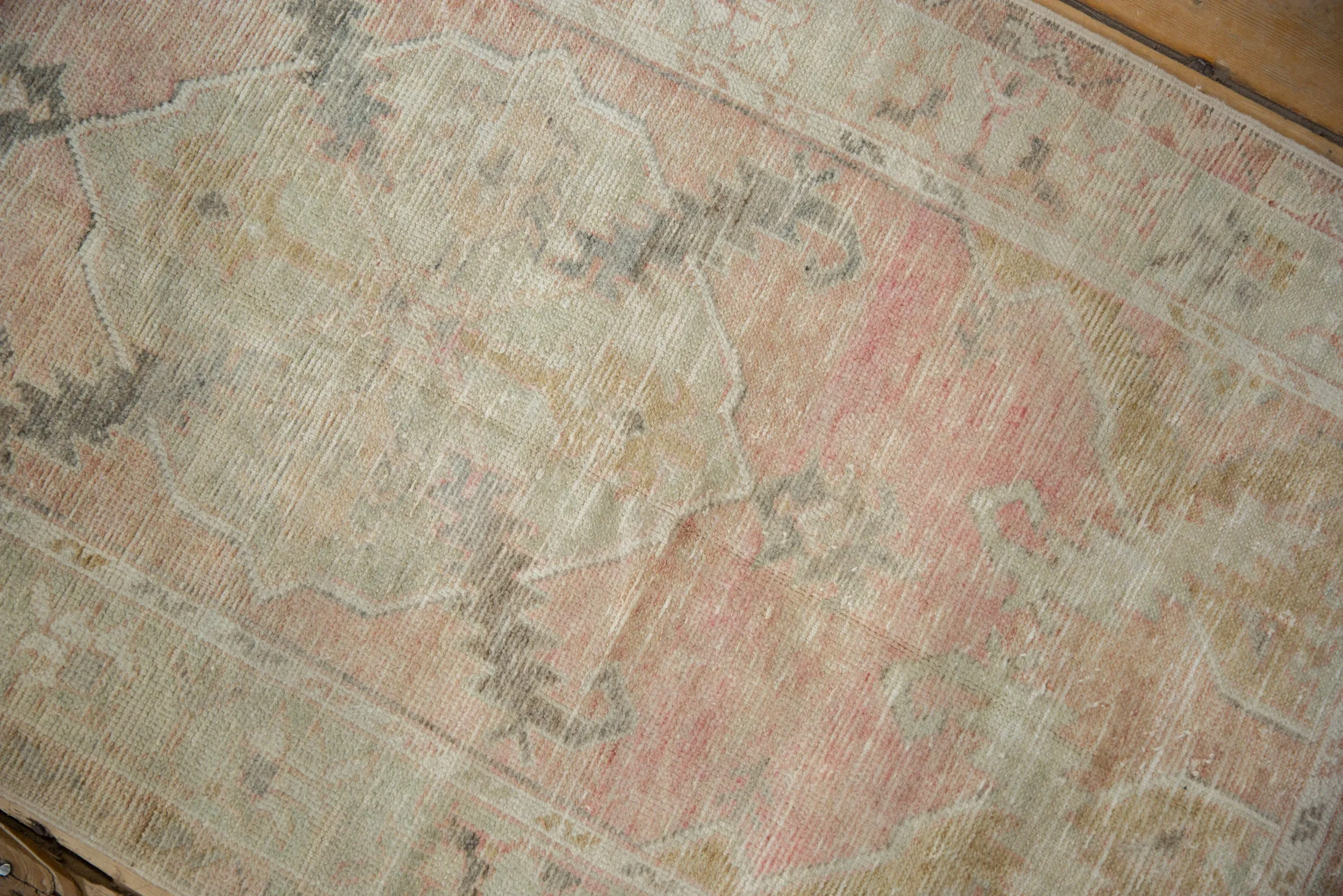 2.5x5.5 Vintage Distressed Oushak Rug Runner