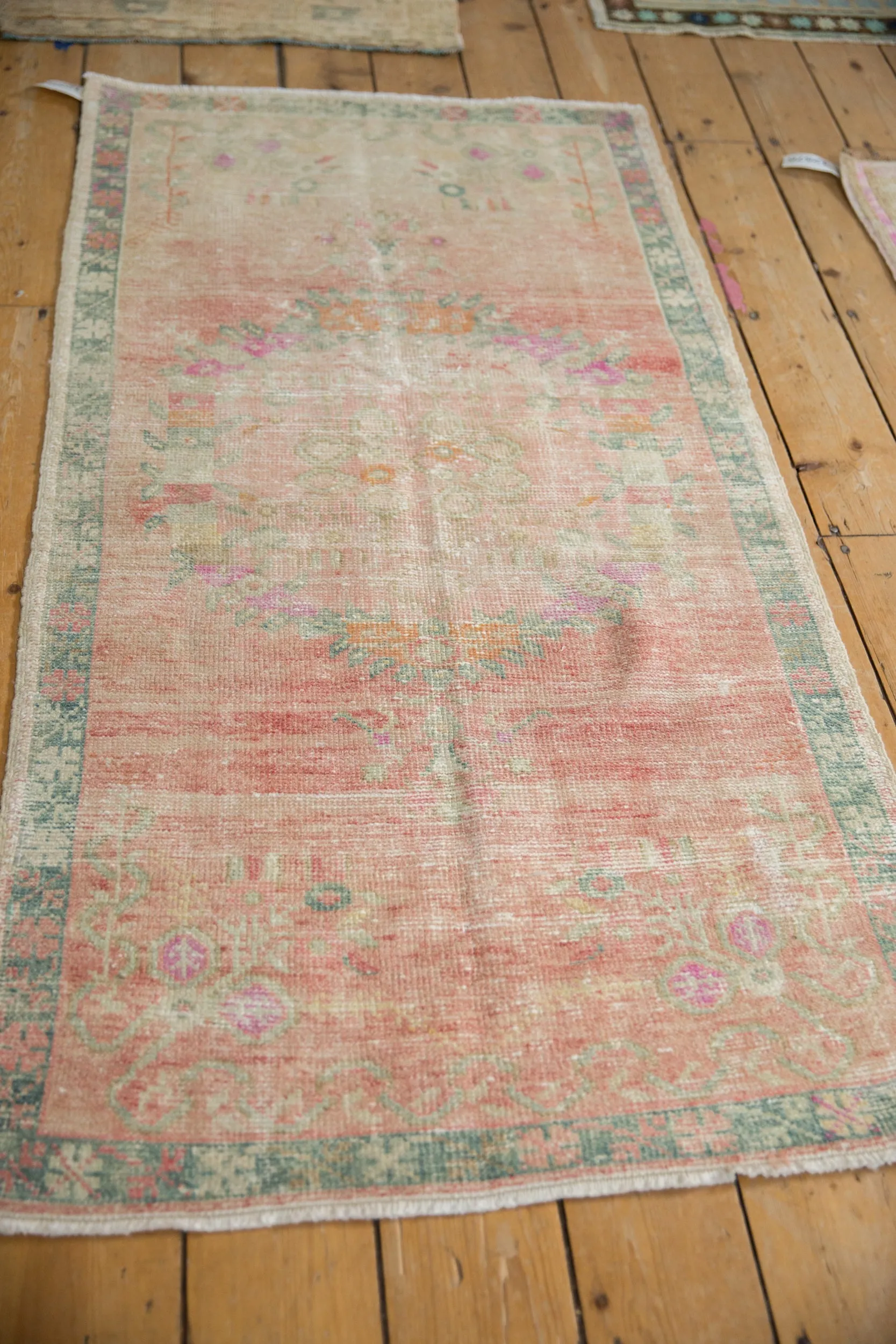 2.5x5.5 Vintage Distressed Oushak Rug Runner