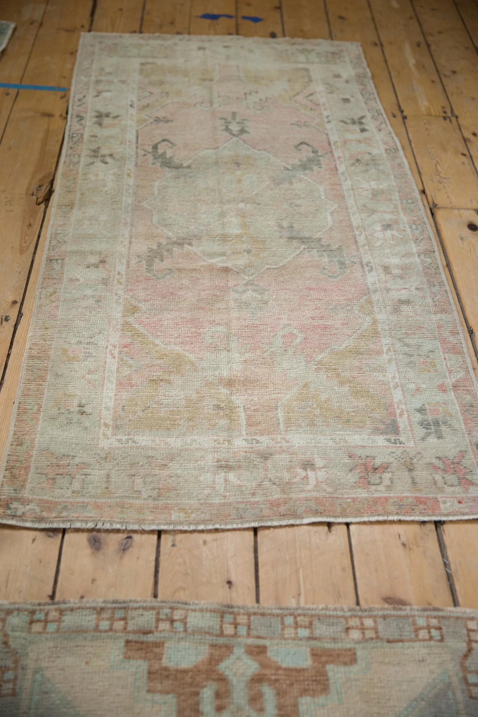 2.5x5.5 Vintage Distressed Oushak Rug Runner