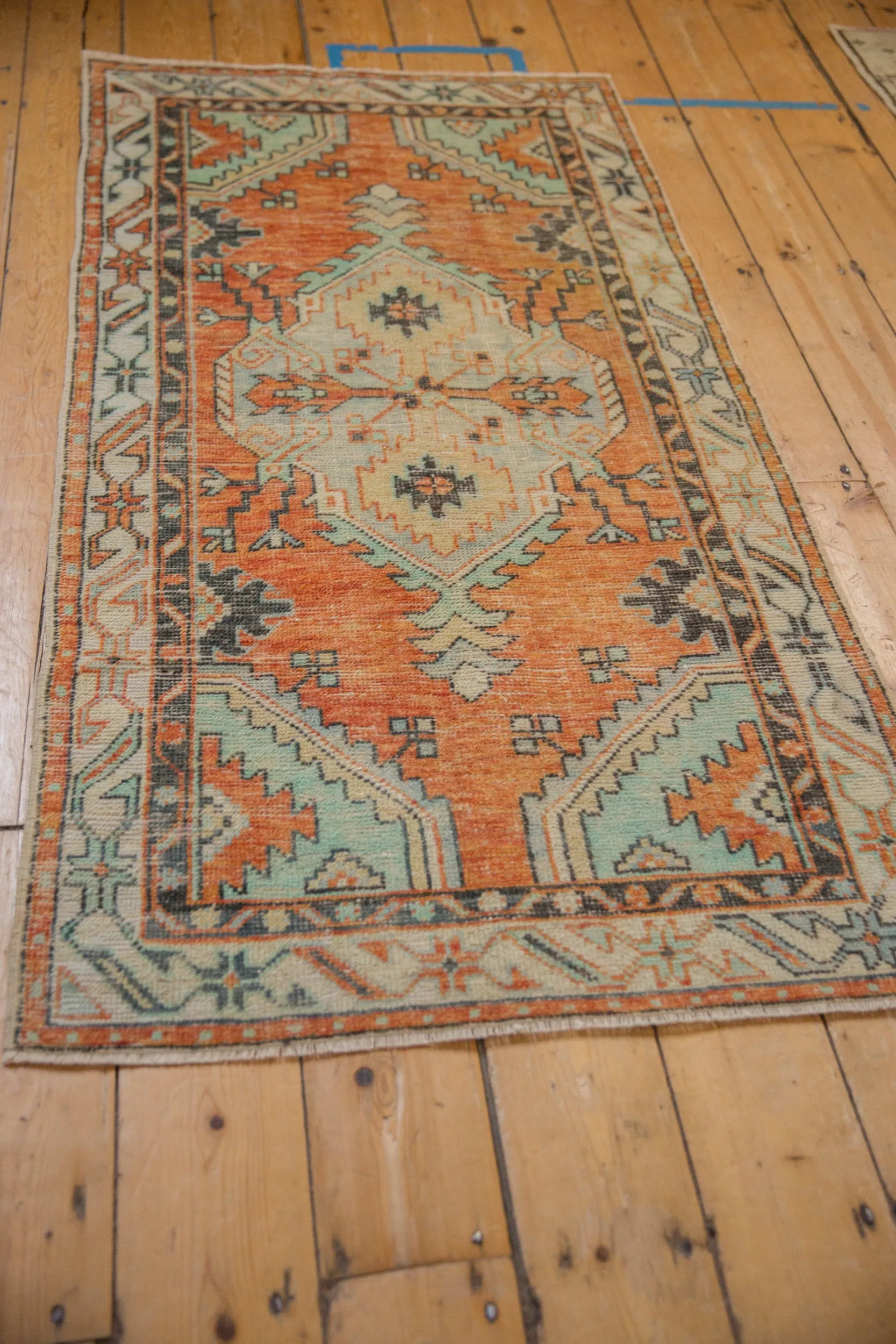 2.5x5.5 Vintage Distressed Oushak Rug Runner
