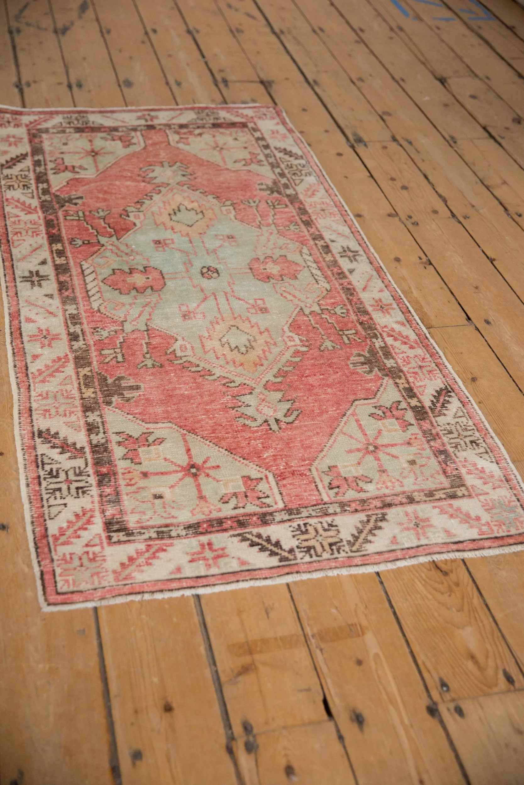2.5x5.5 Vintage Distressed Oushak Rug Runner