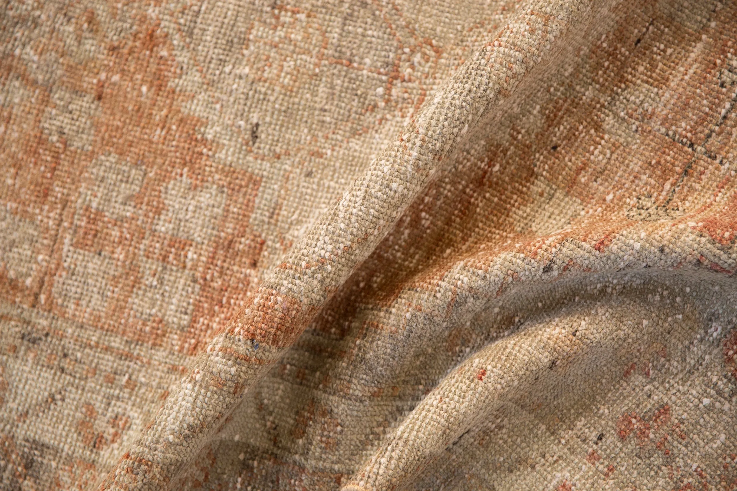 2.5x9 Vintage Distressed Oushak Rug Runner