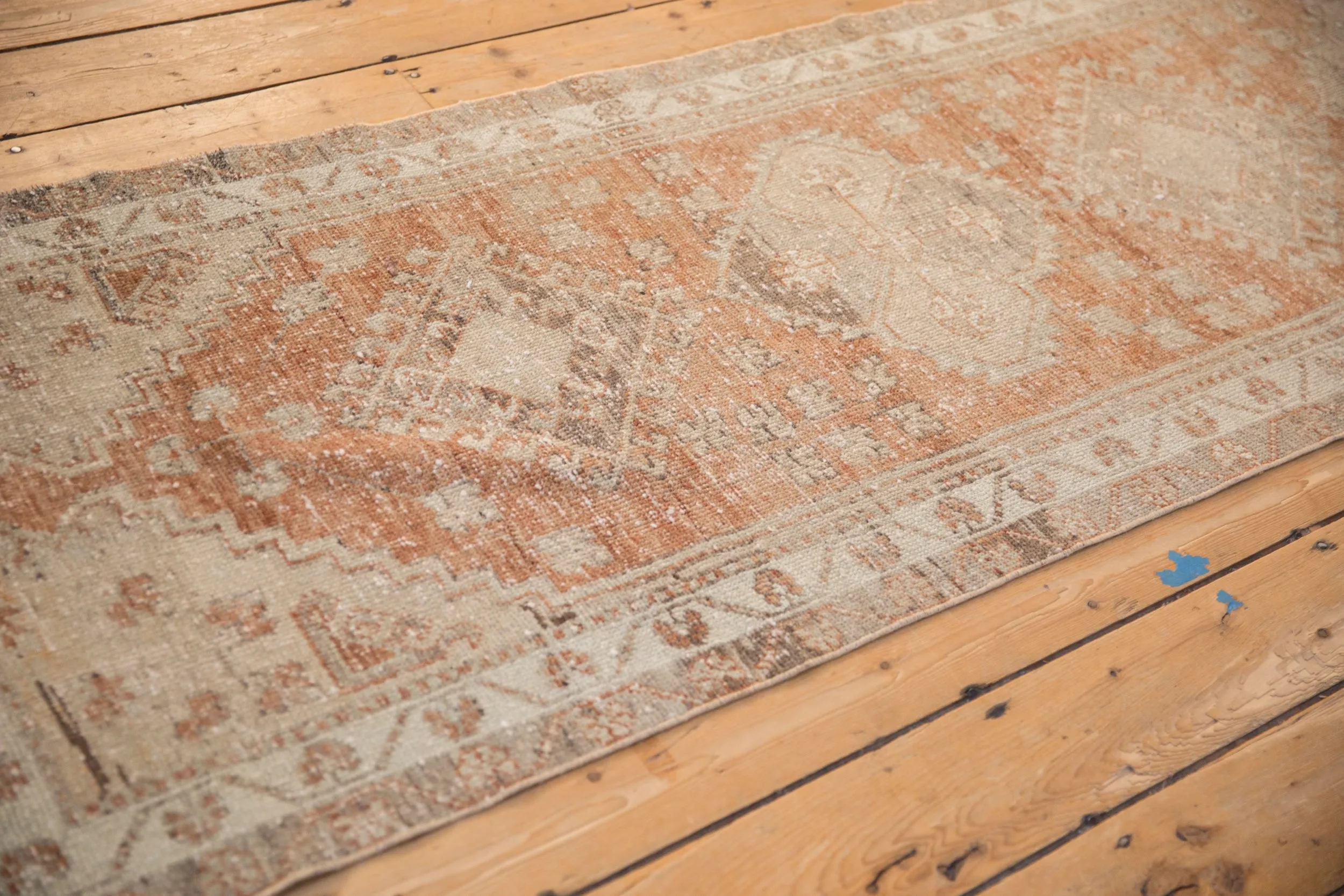 2.5x9 Vintage Distressed Oushak Rug Runner