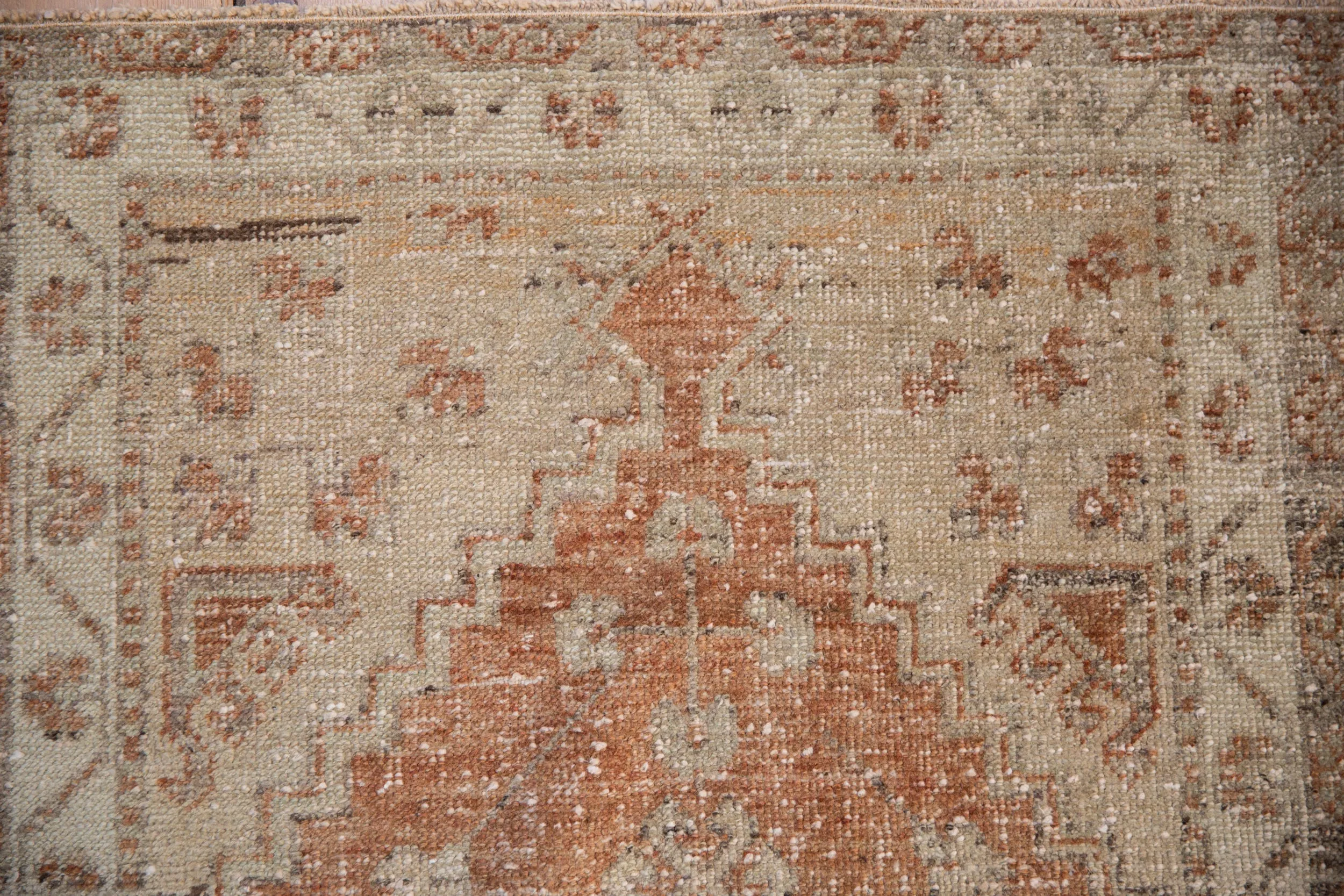 2.5x9 Vintage Distressed Oushak Rug Runner