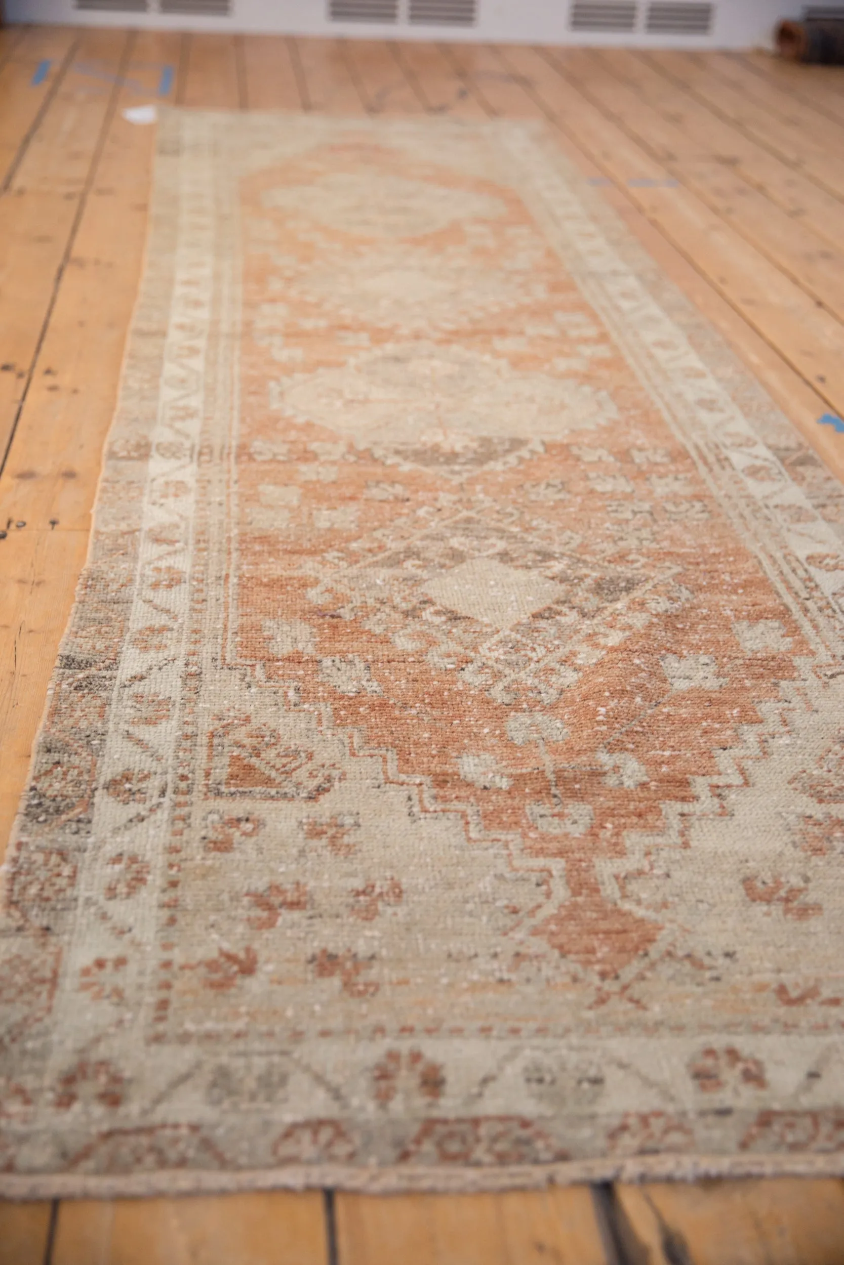 2.5x9 Vintage Distressed Oushak Rug Runner
