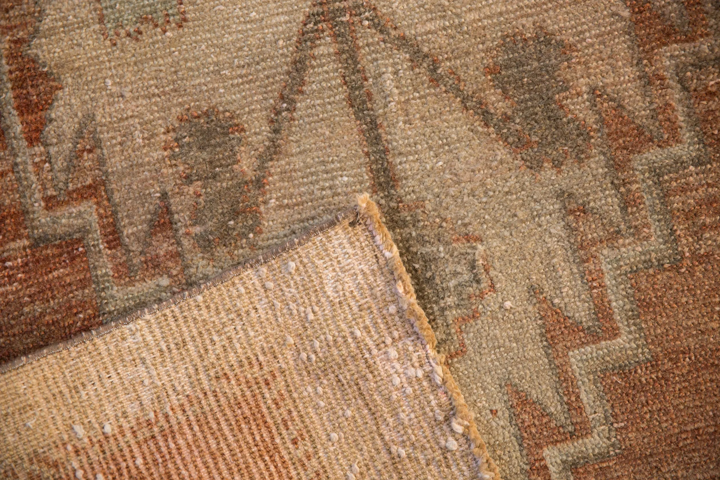 2.5x9.5 Vintage Distressed Oushak Rug Runner