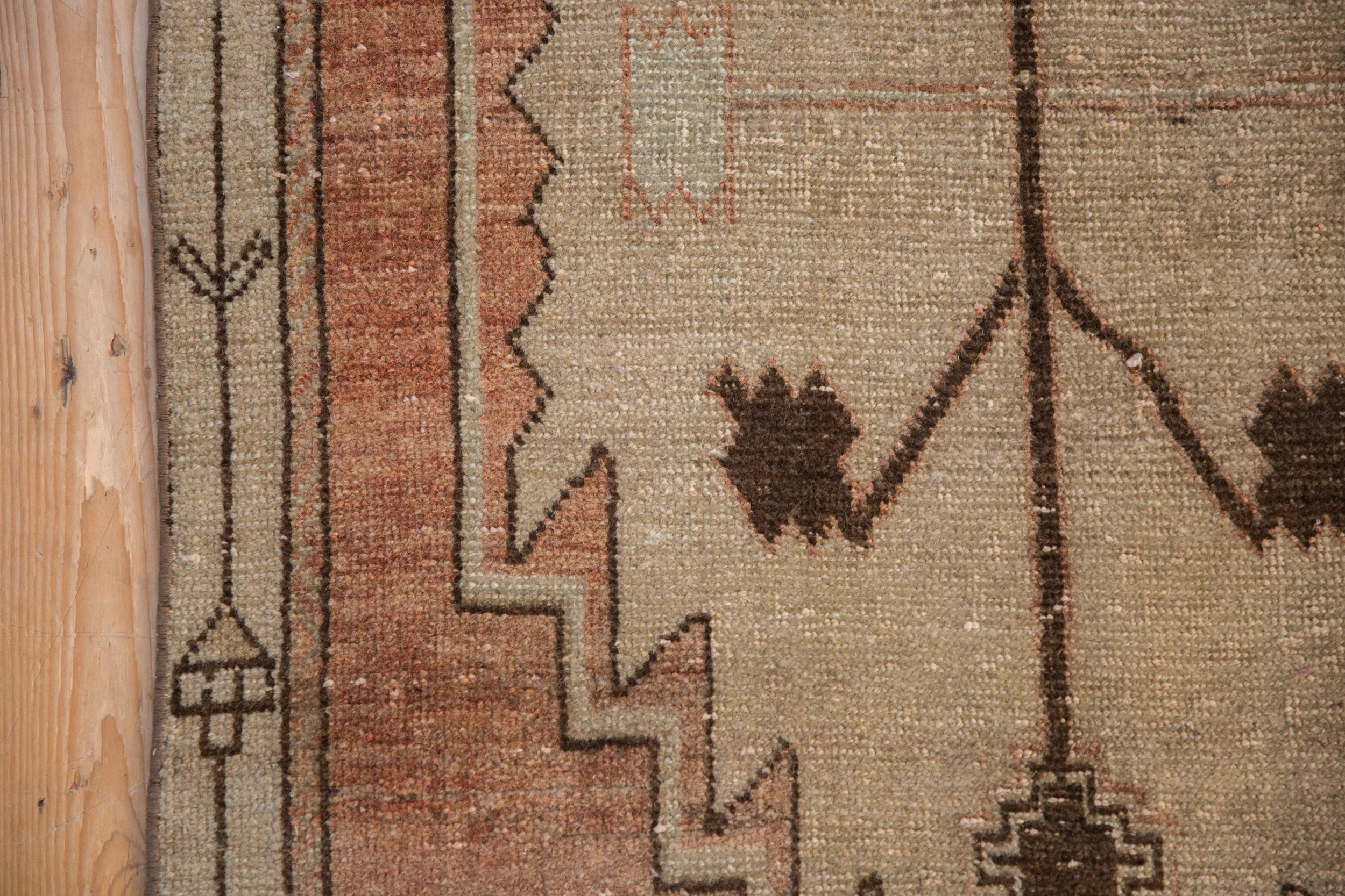 2.5x9.5 Vintage Distressed Oushak Rug Runner