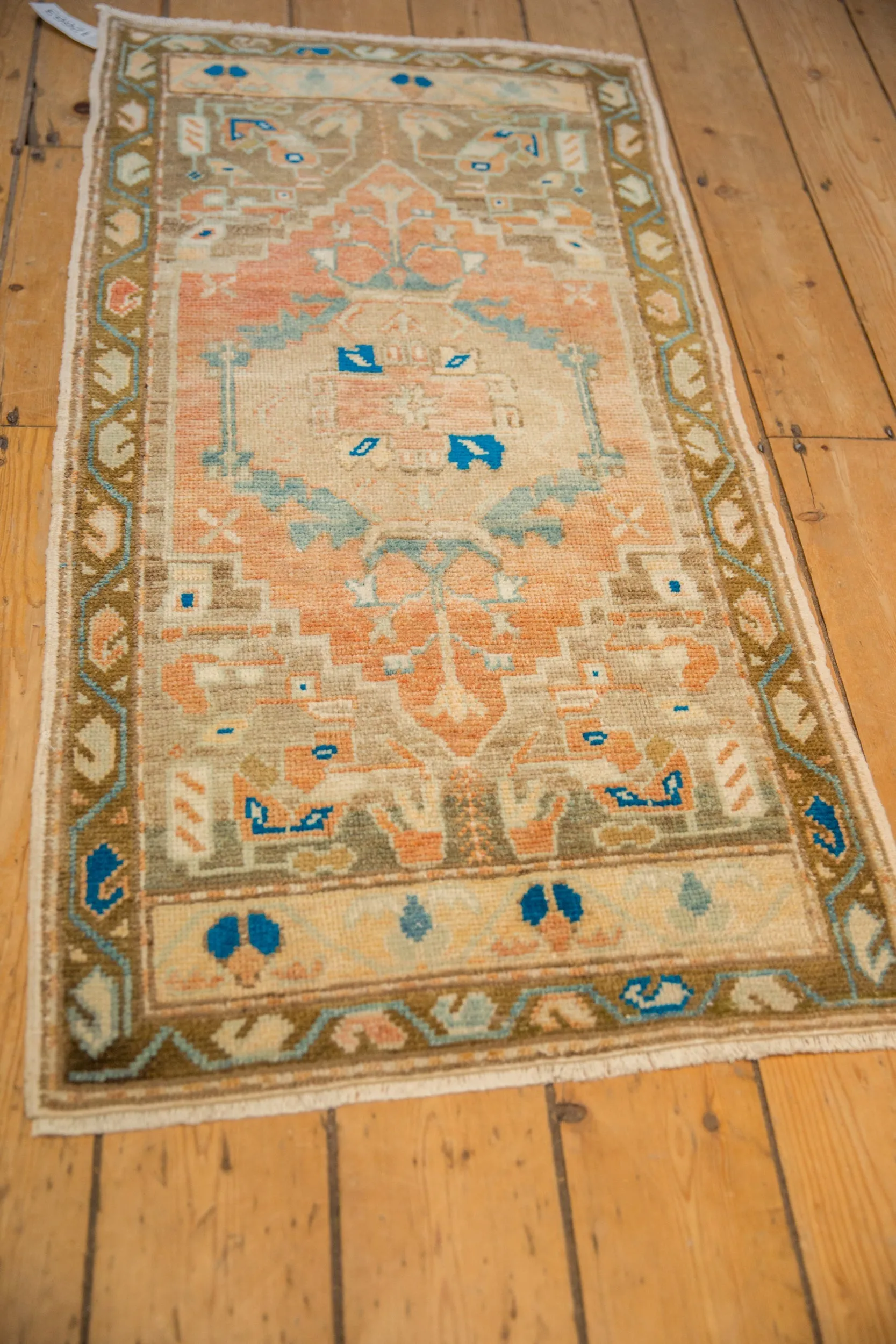 2x4 Vintage Distressed Oushak Rug Runner