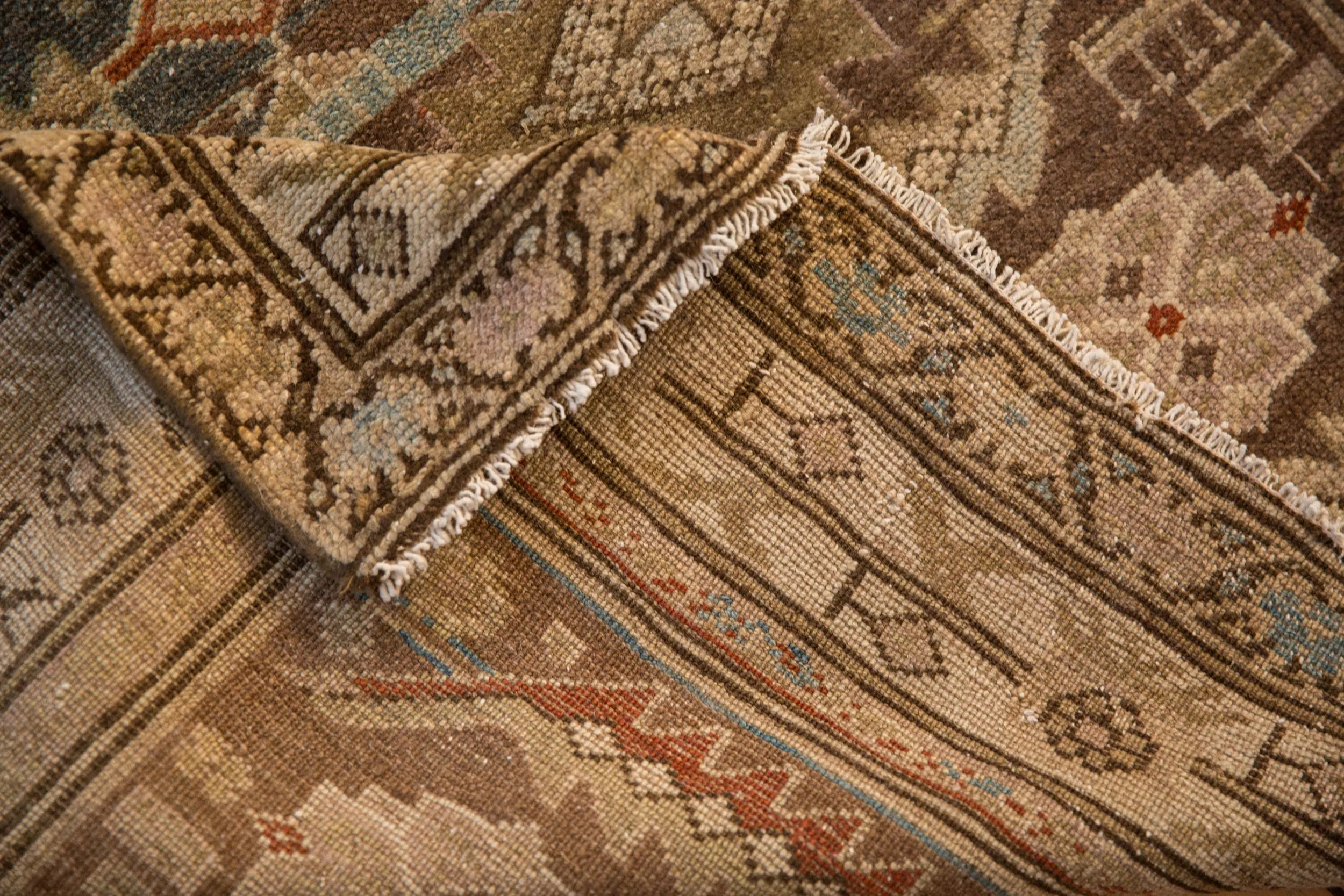 3.5x13 Vintage Distressed Malayer Rug Runner