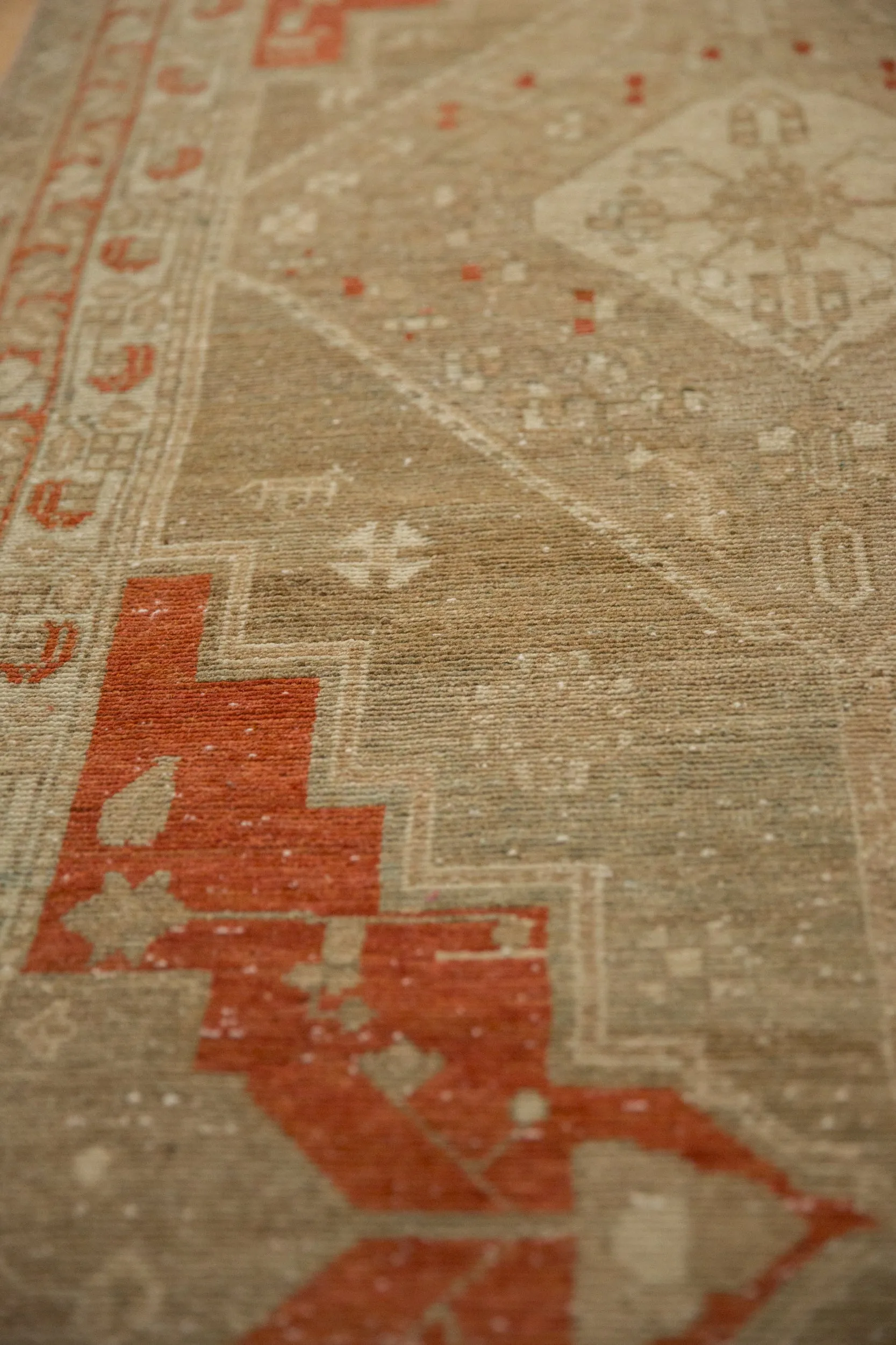 3.5x14.5 Vintage Distressed Malayer Rug Runner