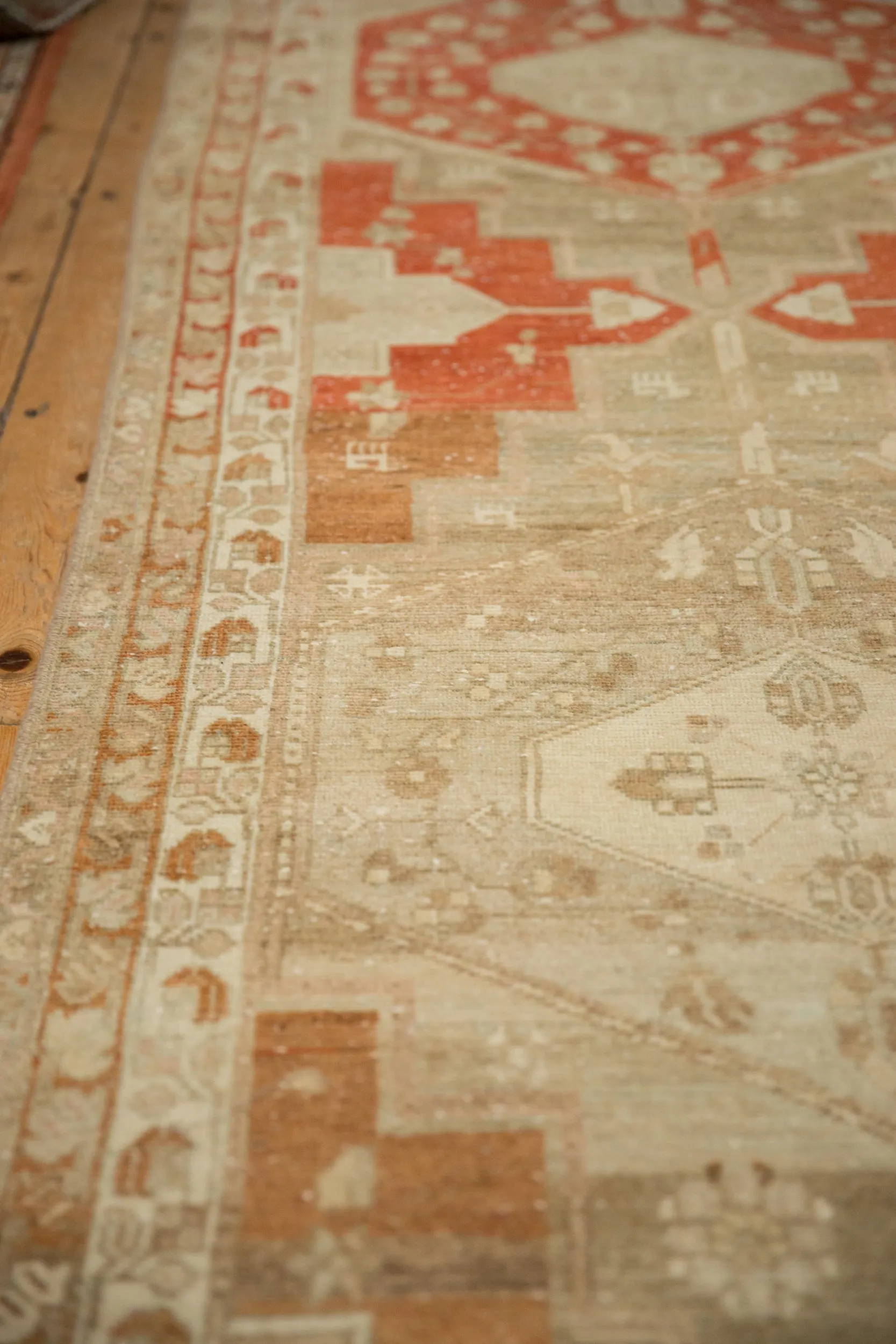 3.5x14.5 Vintage Distressed Malayer Rug Runner