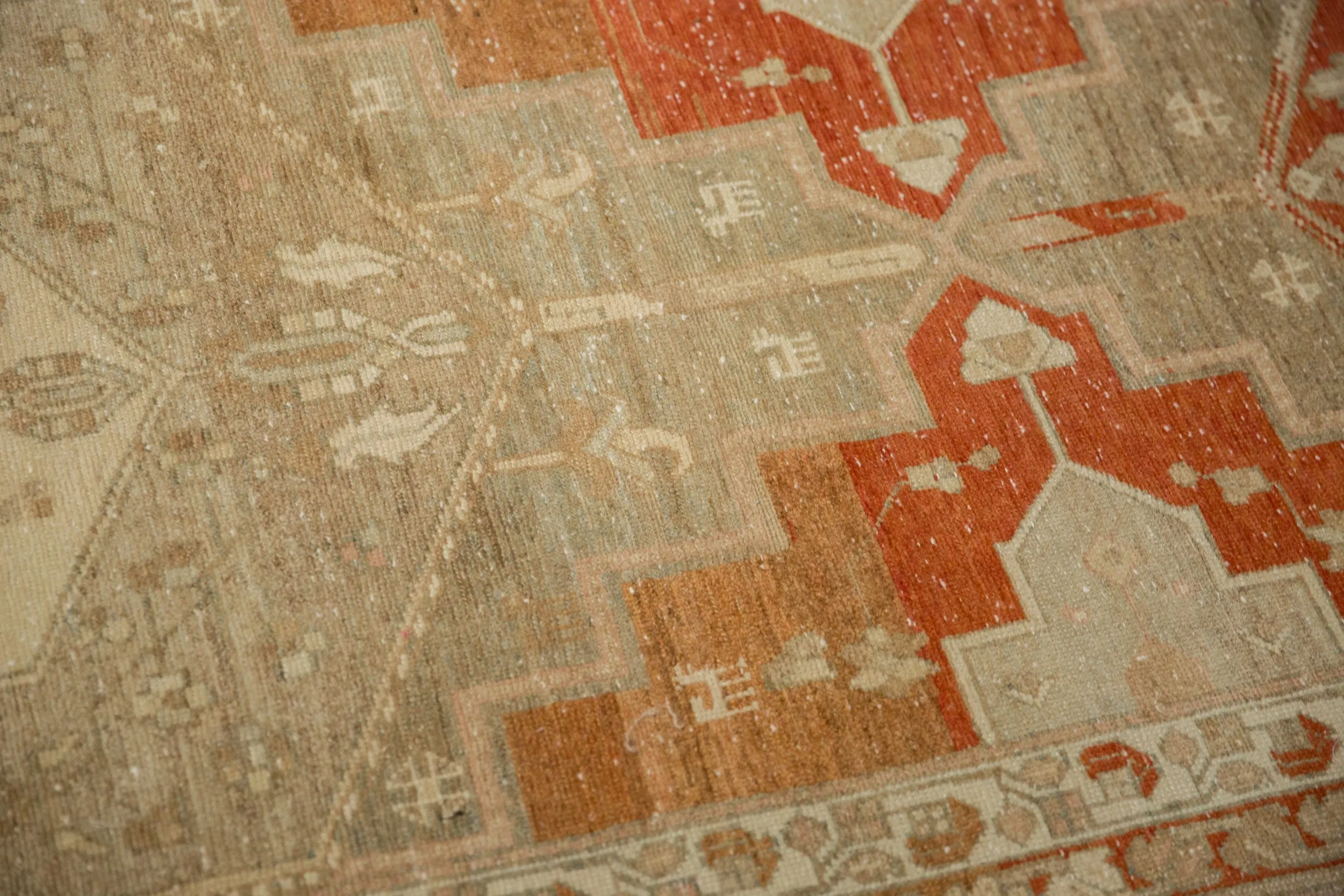3.5x14.5 Vintage Distressed Malayer Rug Runner