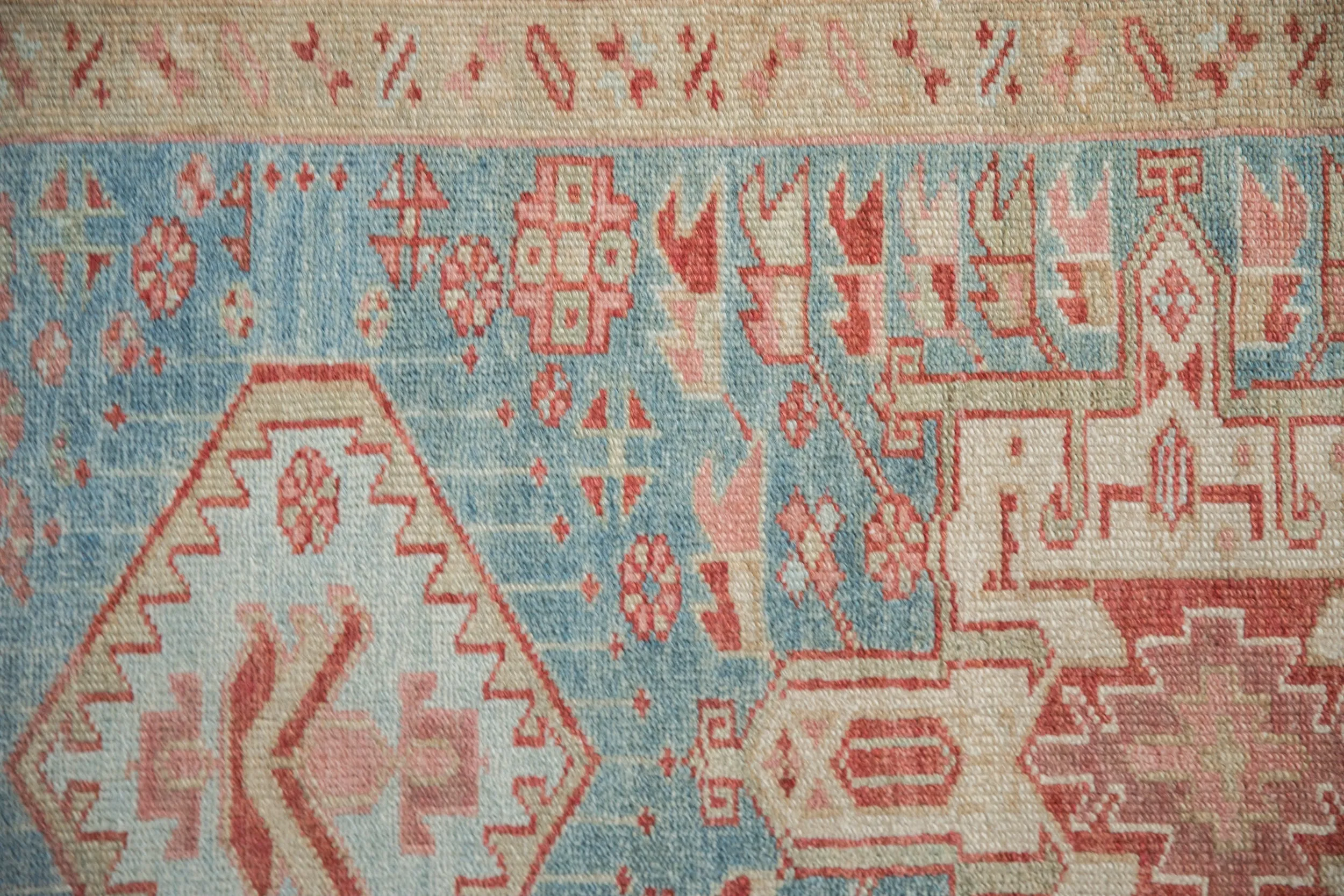 3.5x15 Vintage Distressed Karaja Rug Runner