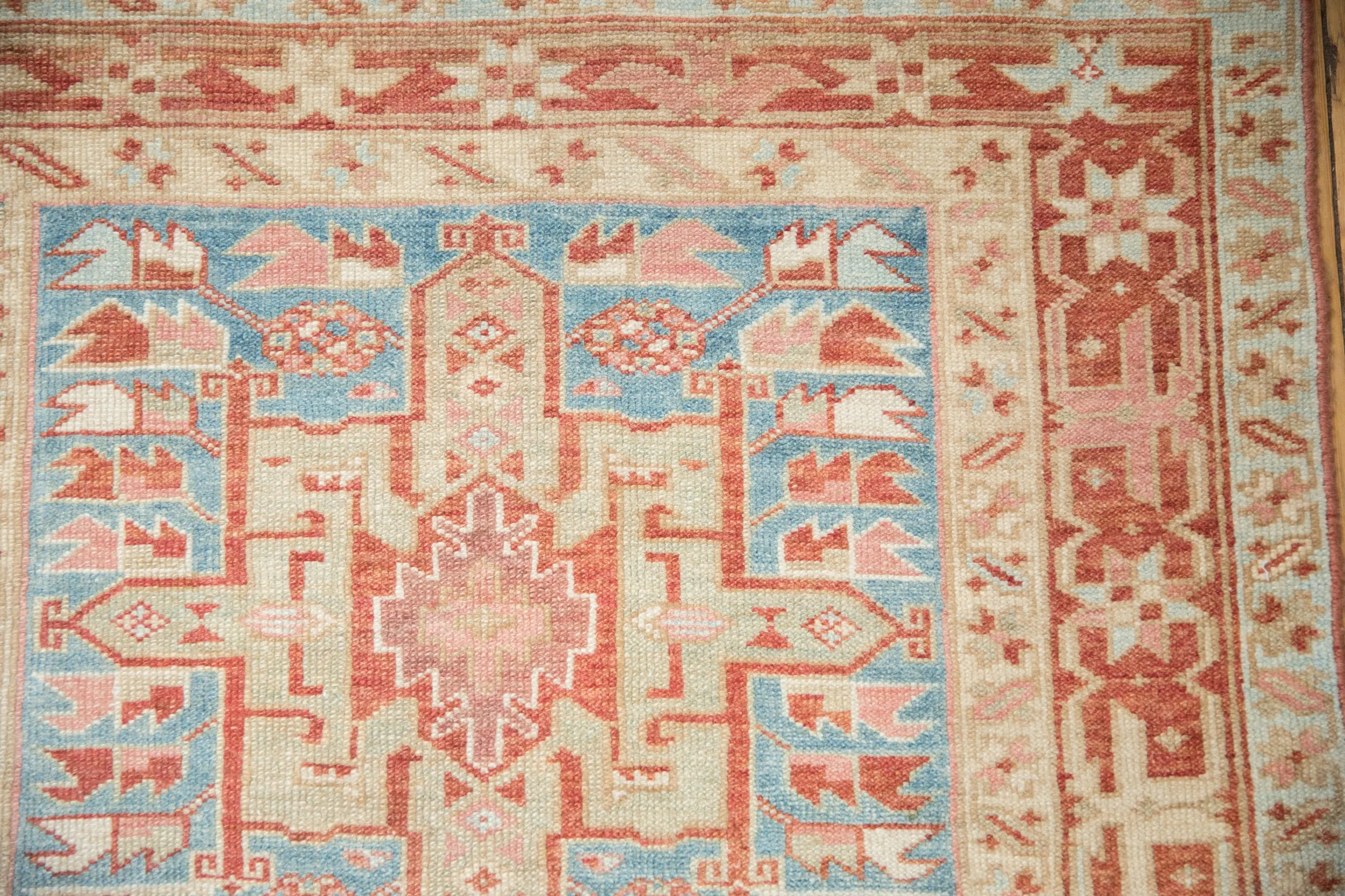 3.5x15 Vintage Distressed Karaja Rug Runner