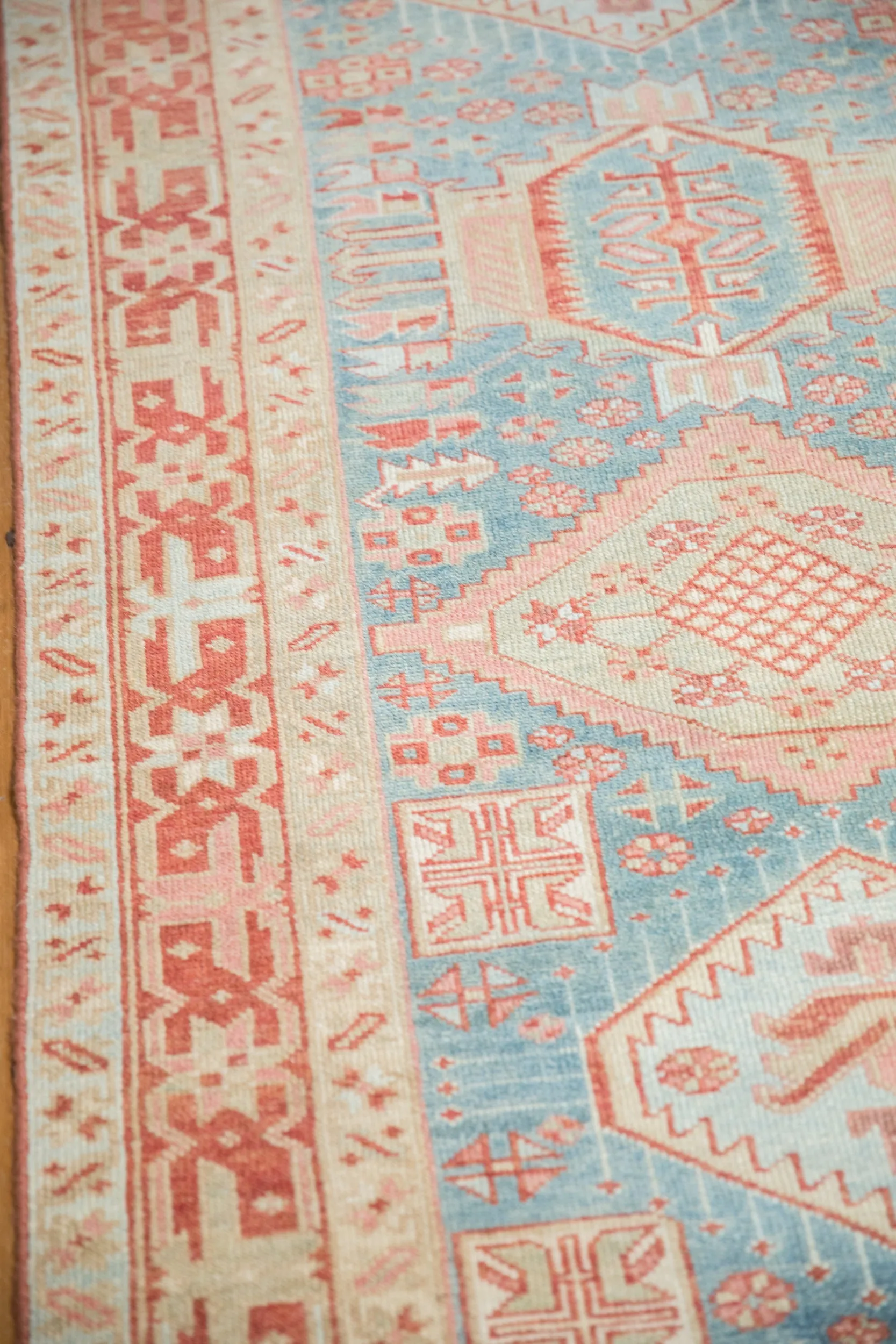 3.5x15 Vintage Distressed Karaja Rug Runner