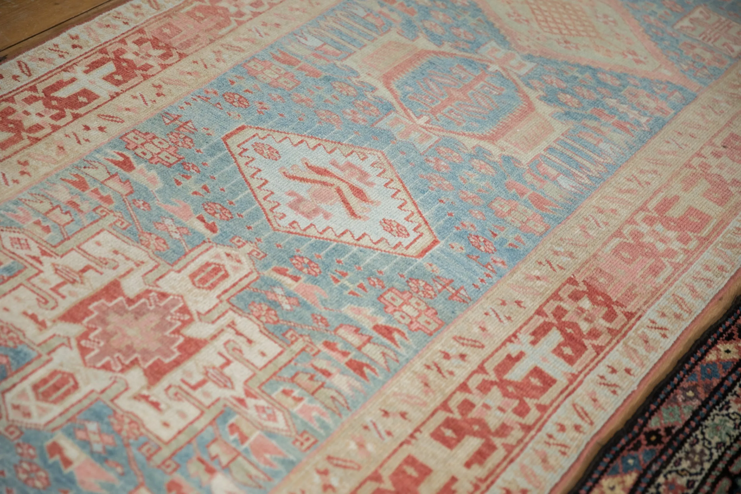 3.5x15 Vintage Distressed Karaja Rug Runner