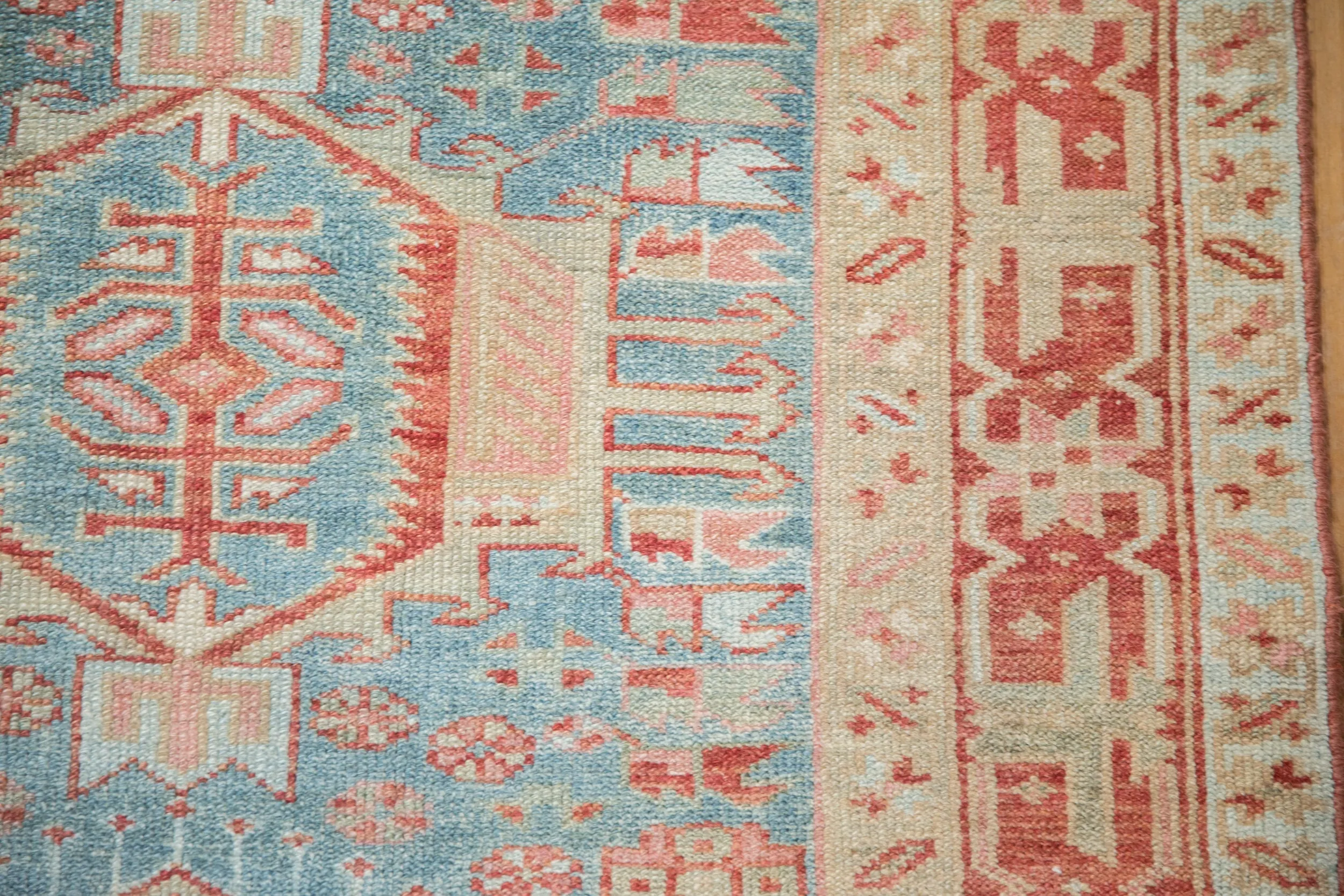 3.5x15 Vintage Distressed Karaja Rug Runner