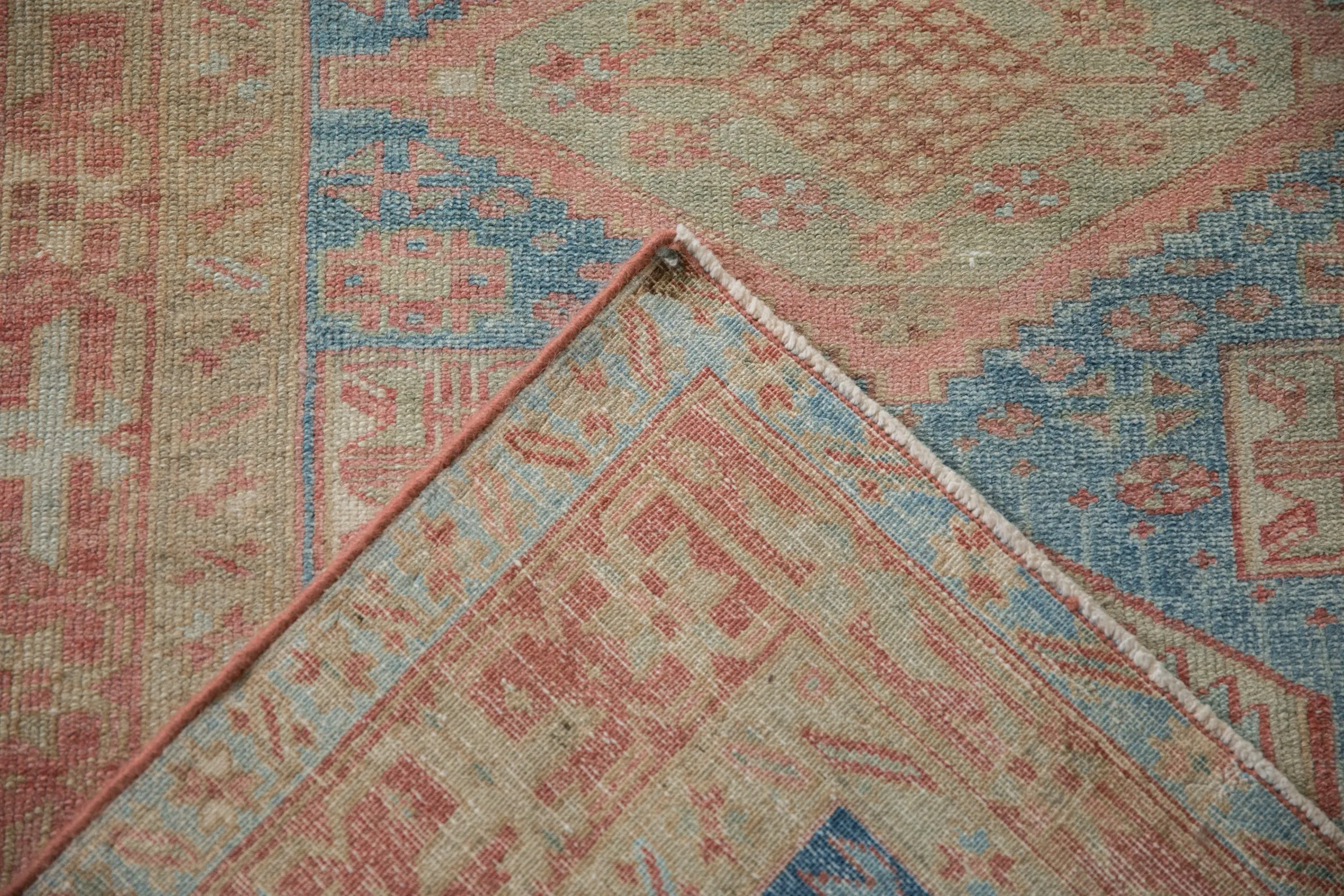 3.5x15 Vintage Distressed Karaja Rug Runner