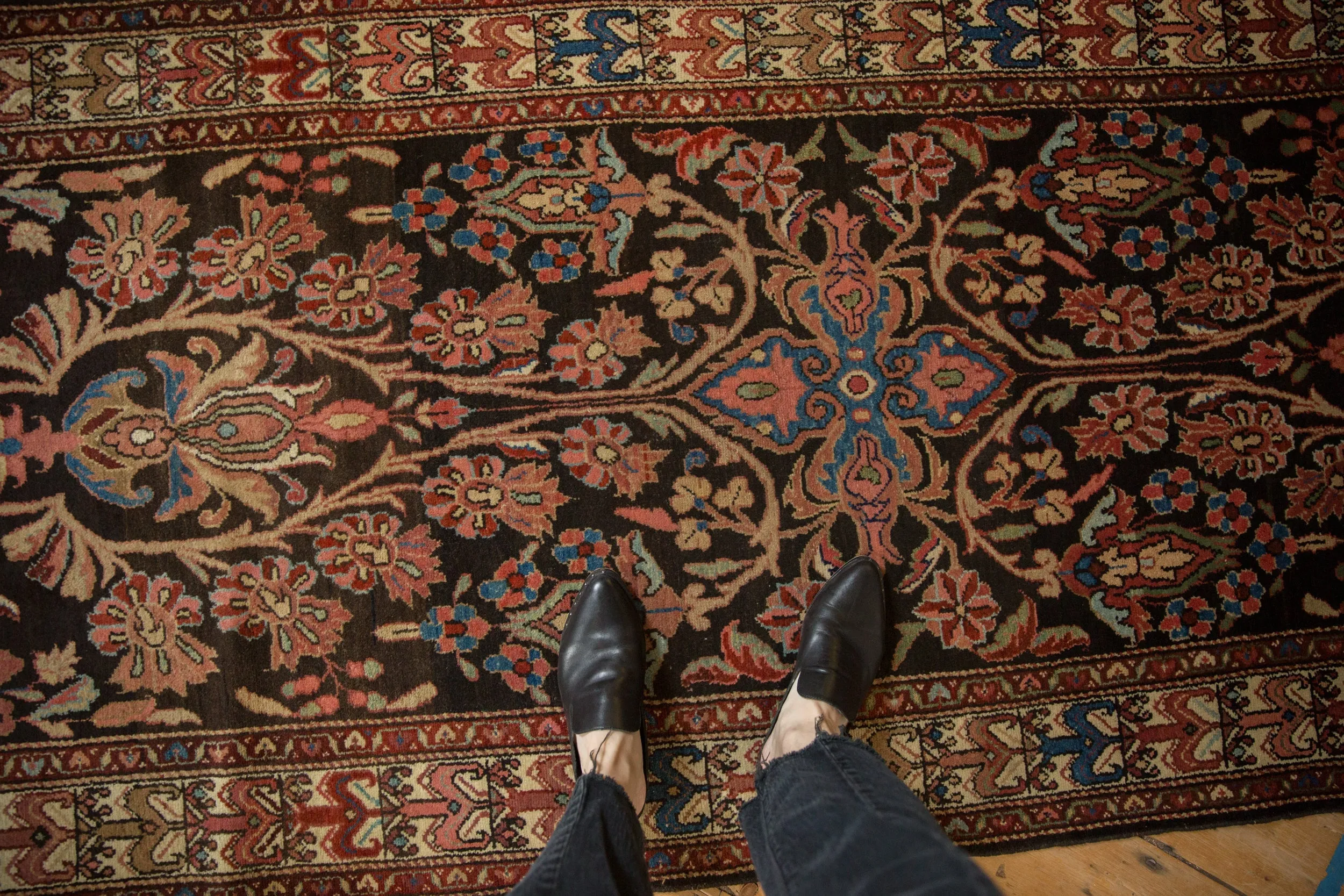 3.5x18.5 Vintage Malayer Rug Runner