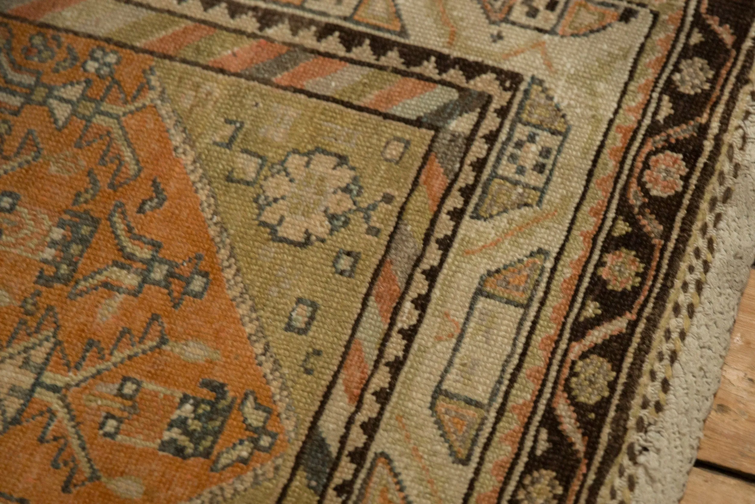 3x13.5 Vintage Distressed Malayer Rug Runner