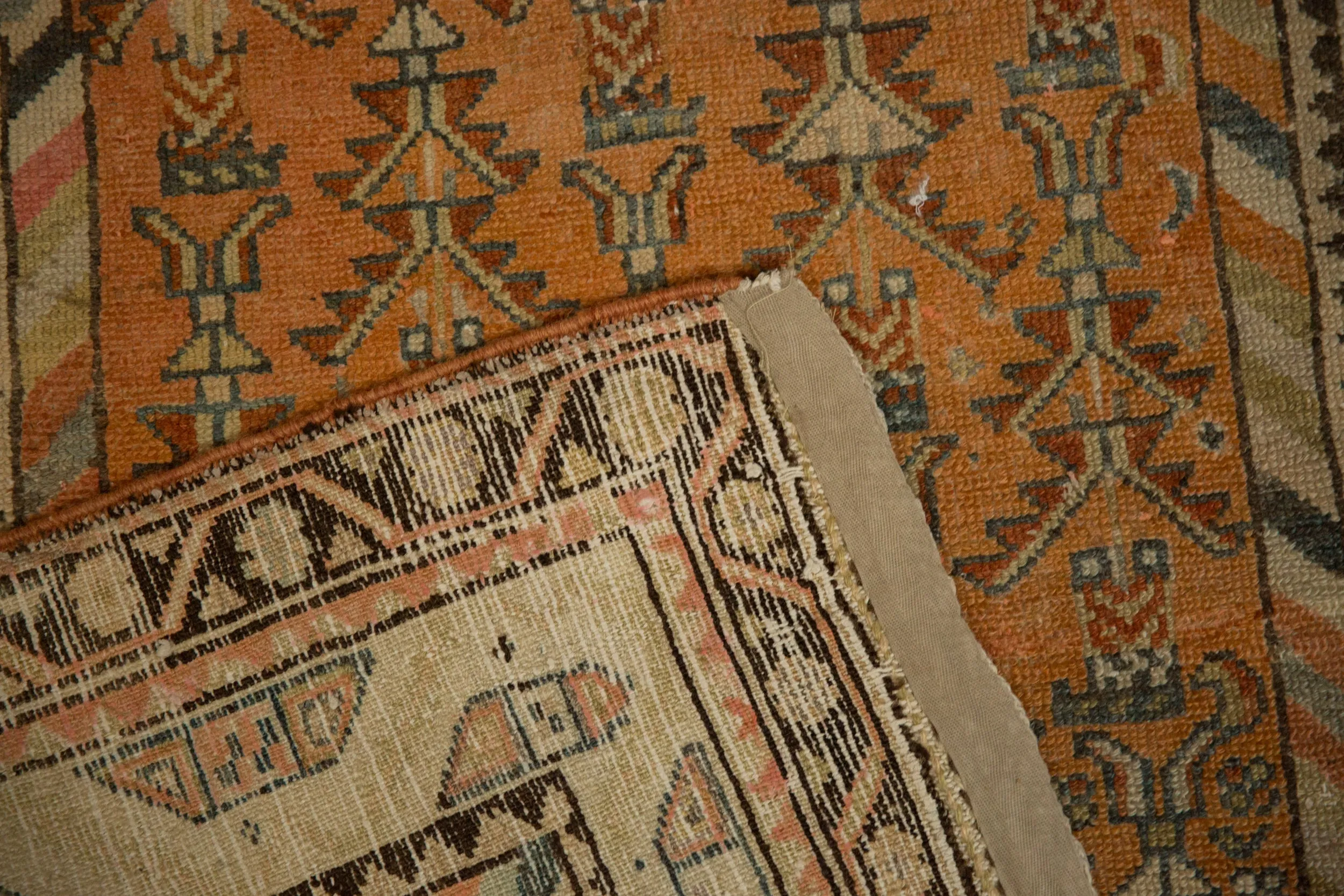 3x13.5 Vintage Distressed Malayer Rug Runner