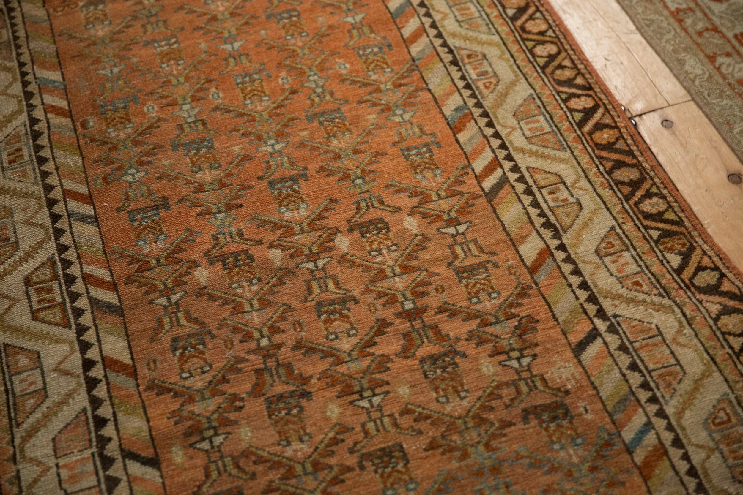 3x13.5 Vintage Distressed Malayer Rug Runner