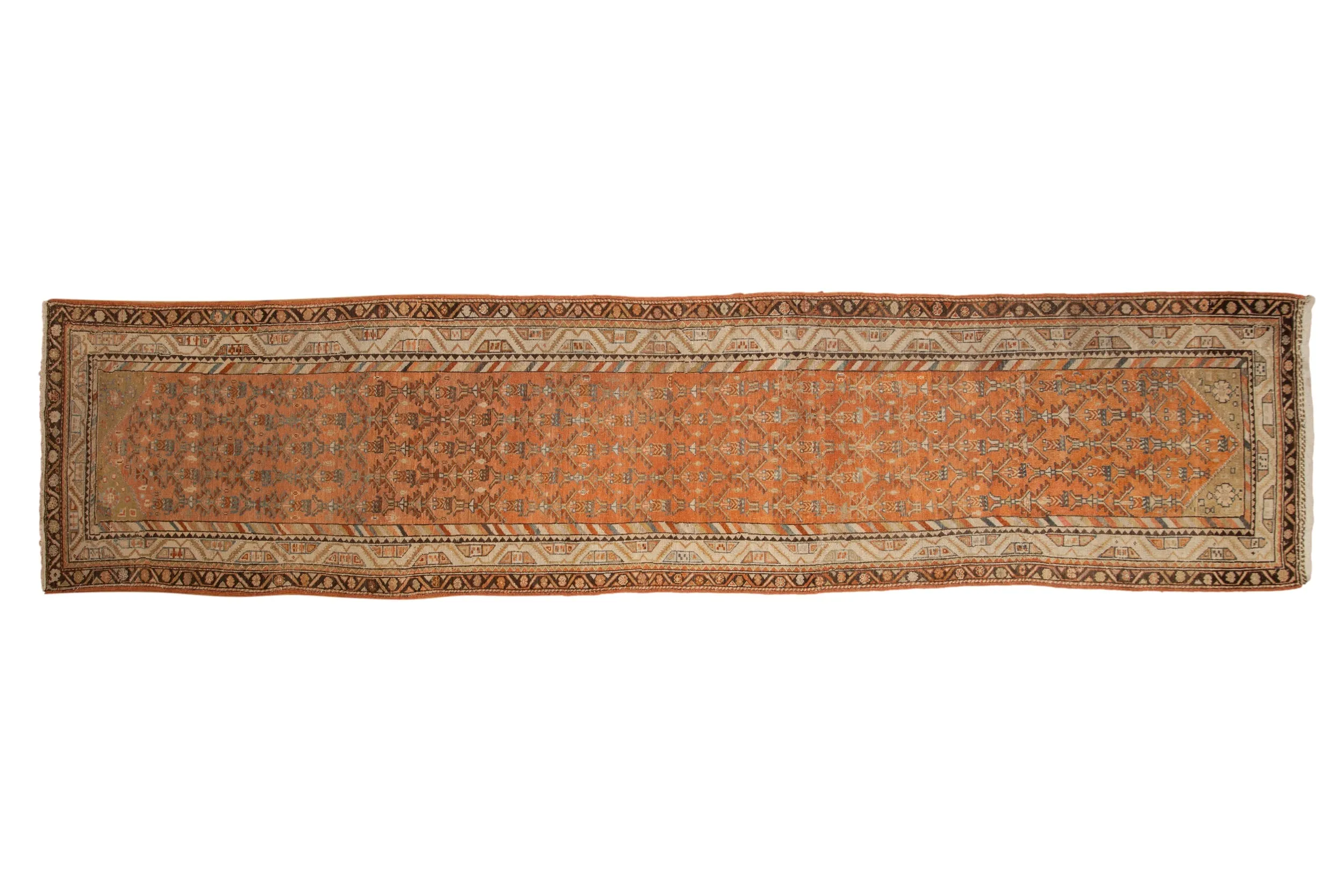 3x13.5 Vintage Distressed Malayer Rug Runner
