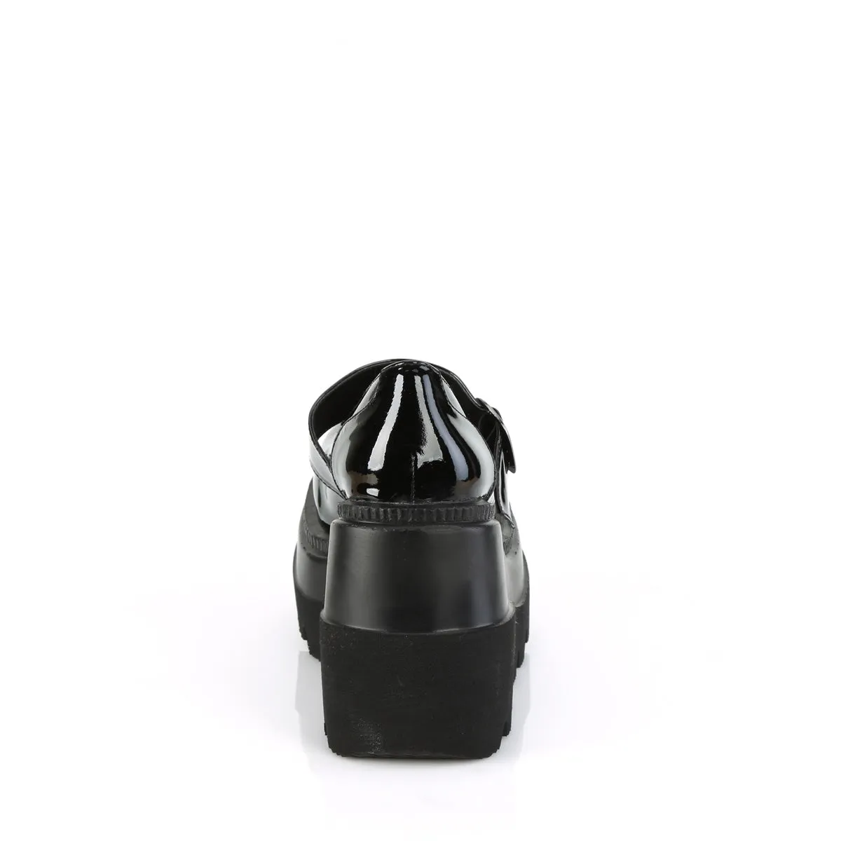 4 Inch Wedge Platform SHAKER-23 Black Patent