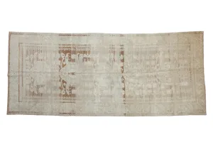 4.5x10.5 Vintage Distressed Oushak Rug Runner