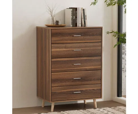 5 Chest of Drawers - MIRI Walnut