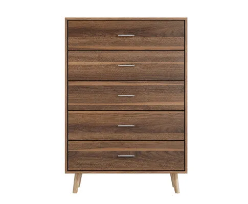 5 Chest of Drawers - MIRI Walnut