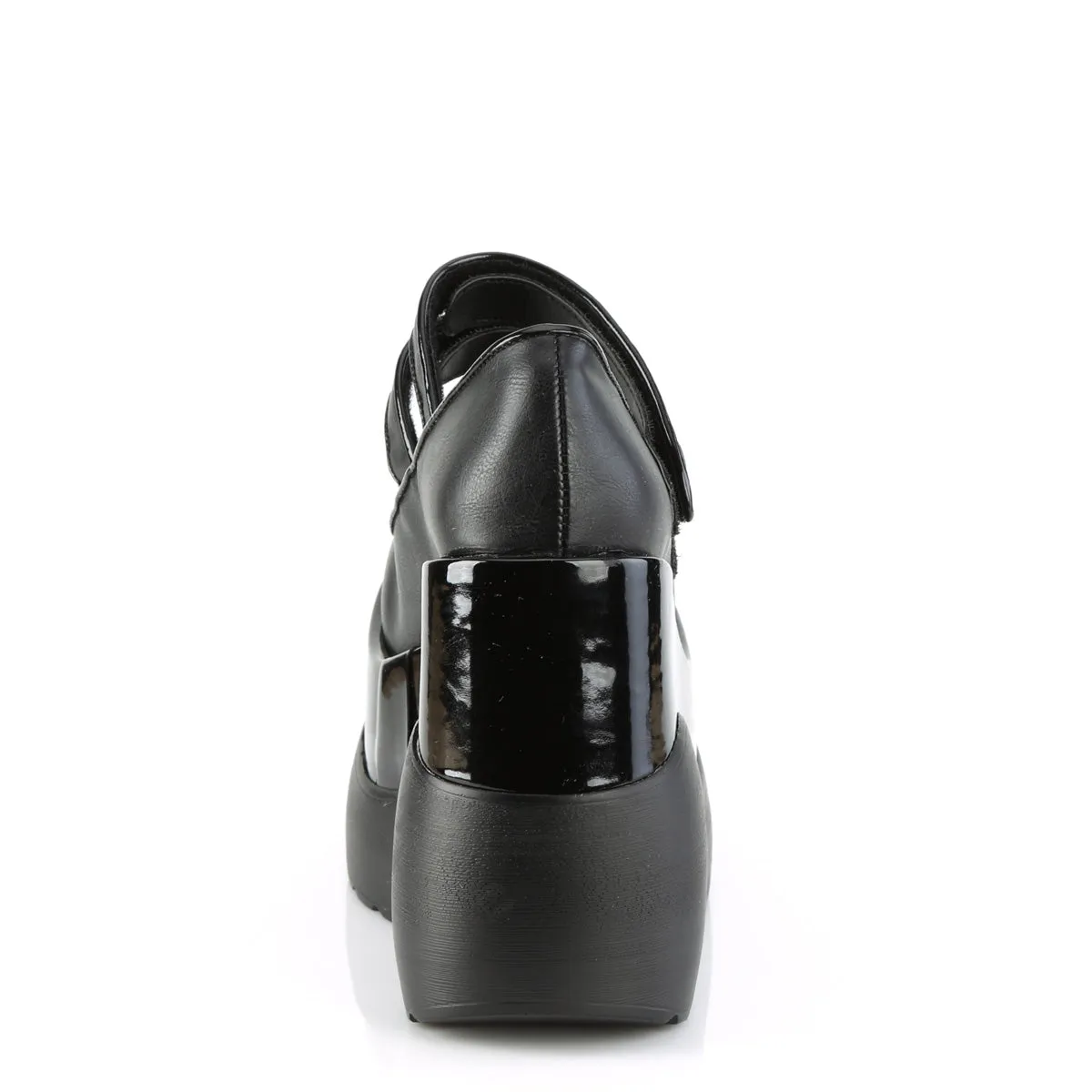5 Inch Wedge Platform VOID-37 Black Pu