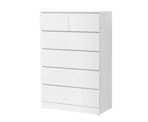 6 Chest of Drawers - PEPE White