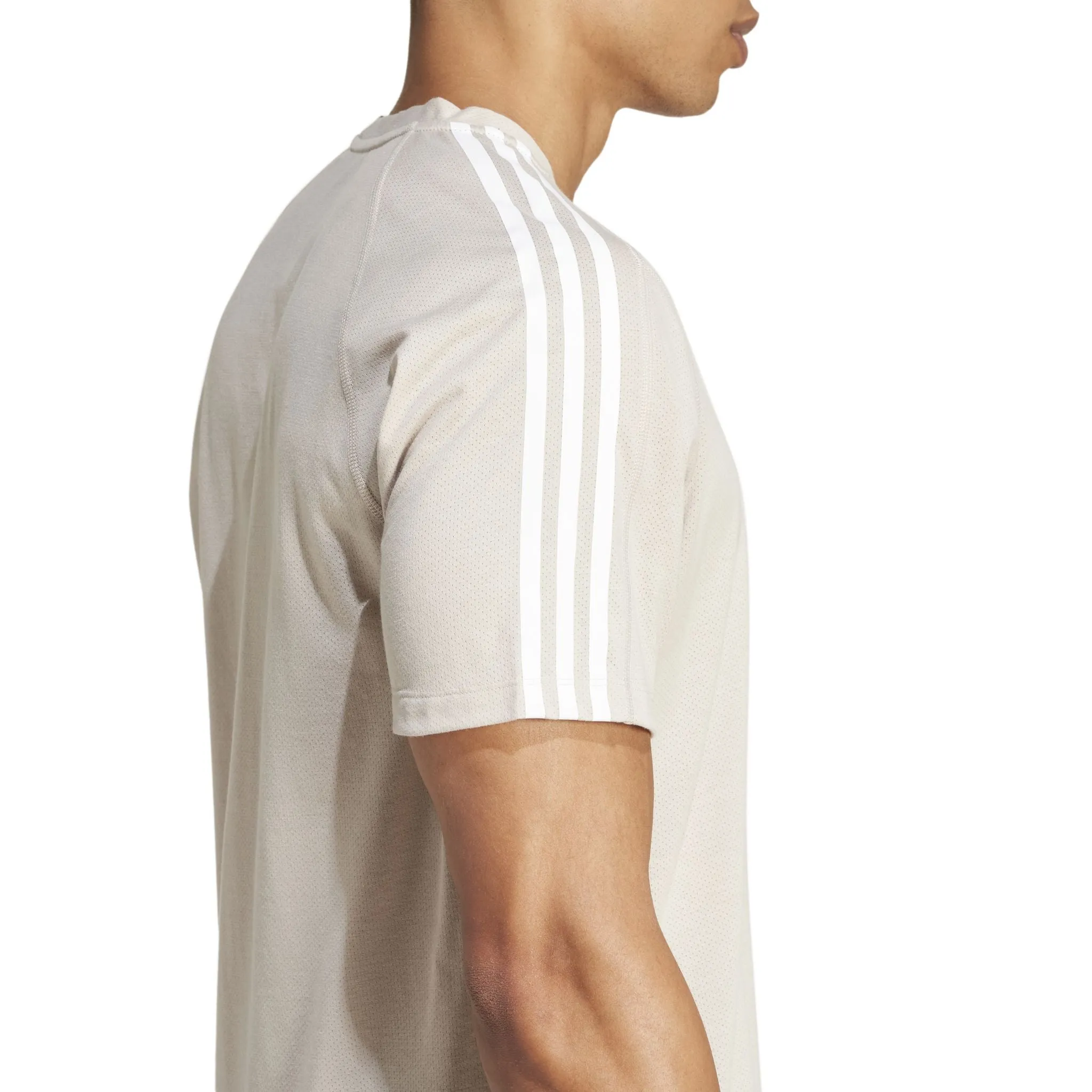 adidas Own The Run 3-Stripes Mens Tee