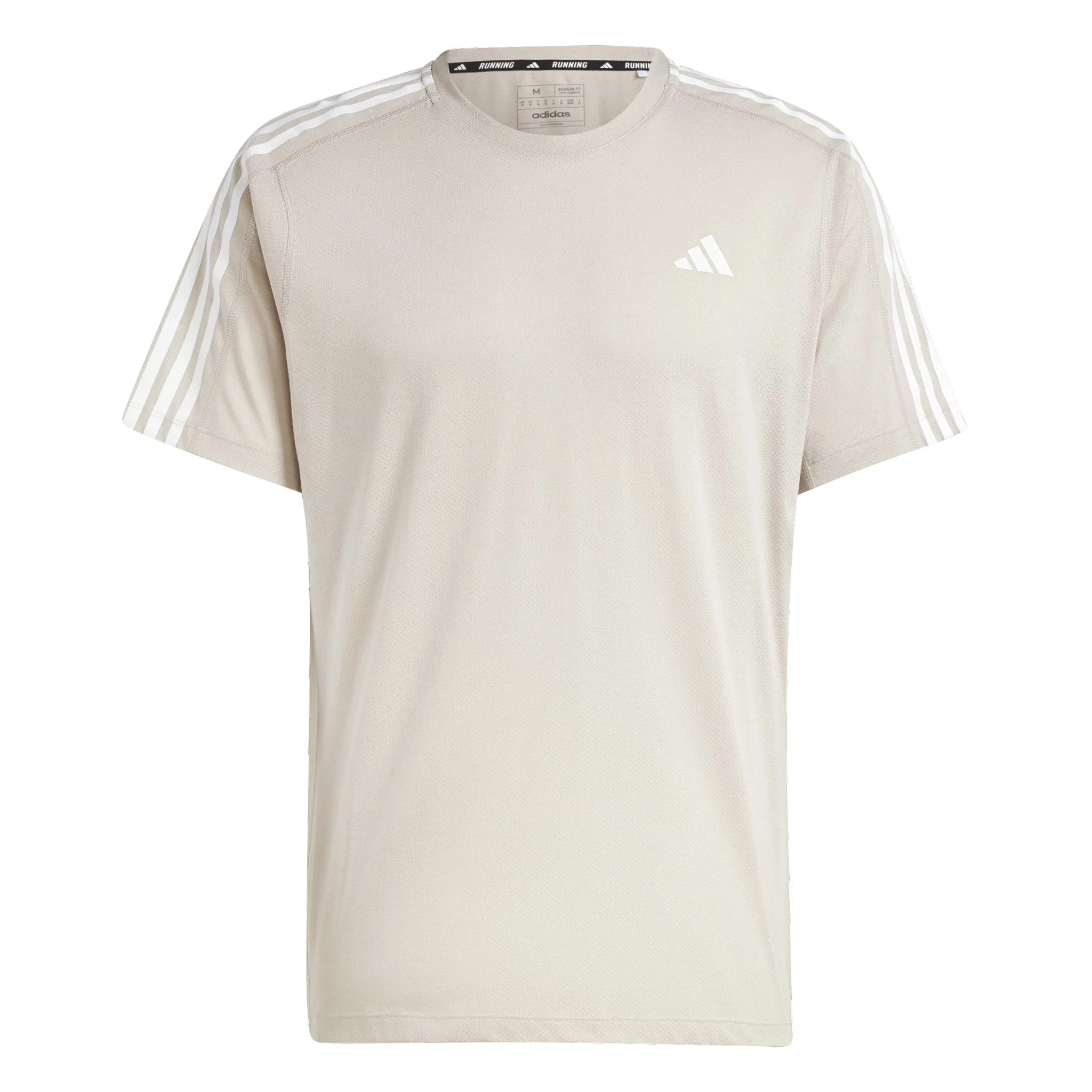 adidas Own The Run 3-Stripes Mens Tee