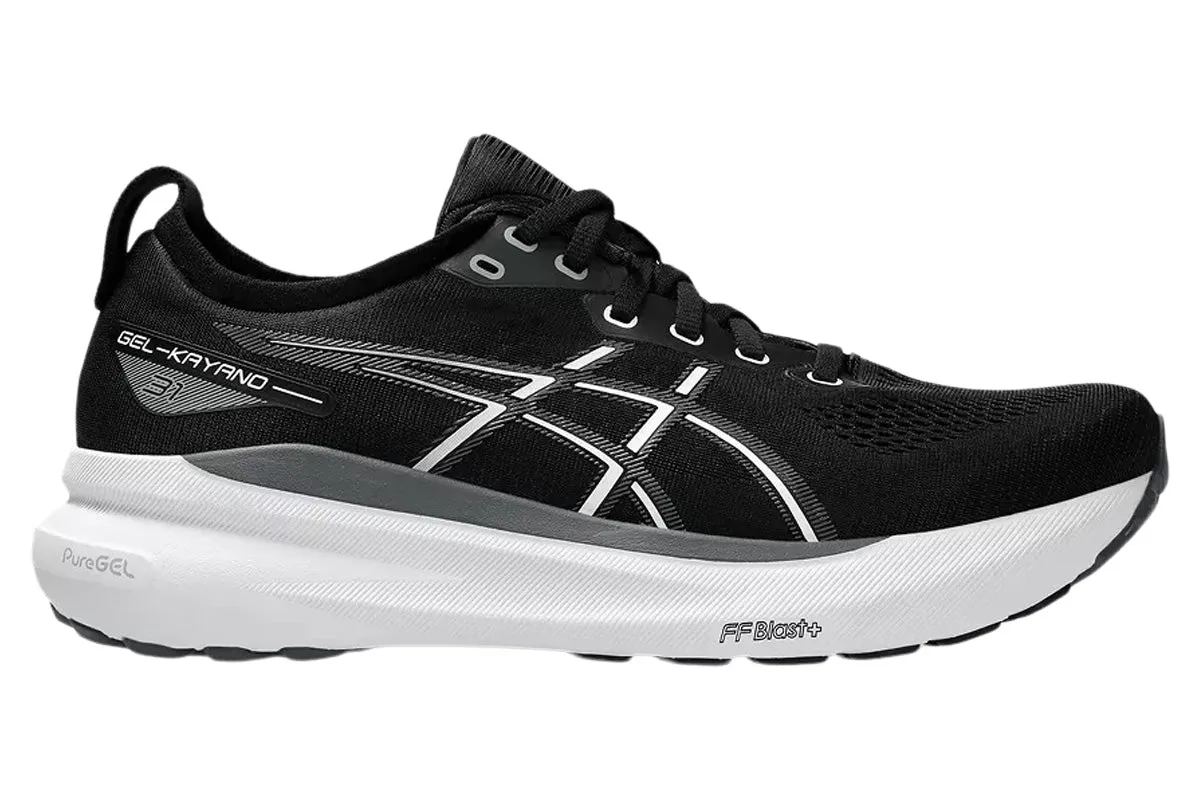 Asics Gel-Kayano 31 2E Black/White Mens