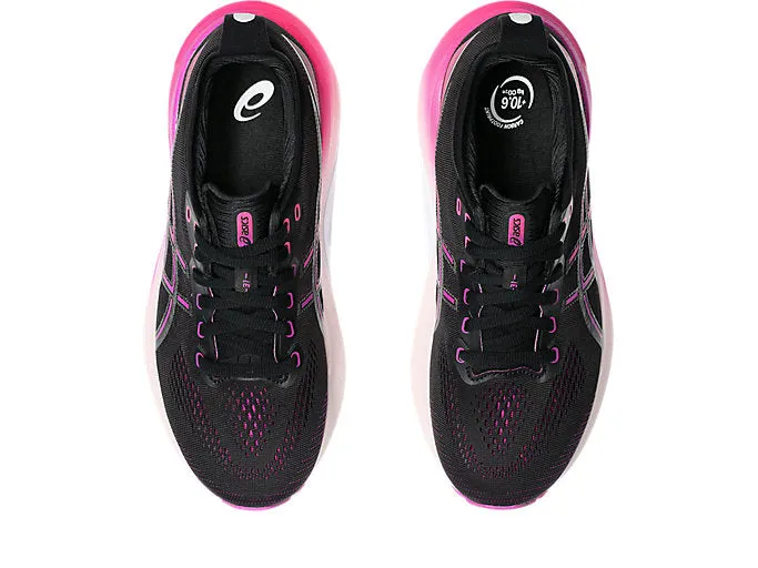 Asics Gel Kayano 31 (B Width) - Black/Magenta (Womens)