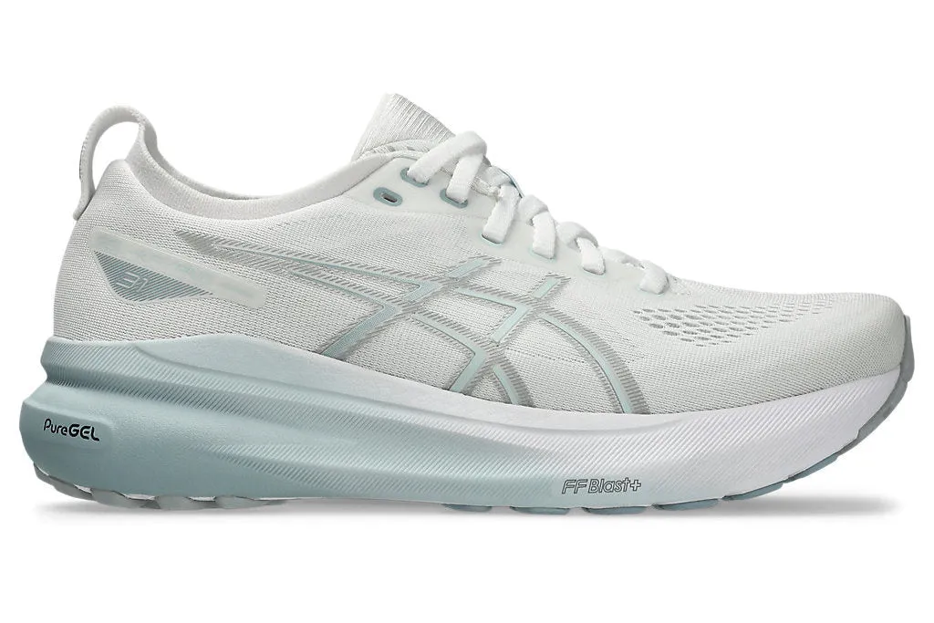 Asics Gel Kayano 31 (B Width) - White/Dolphin Grey (Womens)
