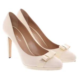 BALLY Pumps/Peeptoes aus Leder in Creme EU 40